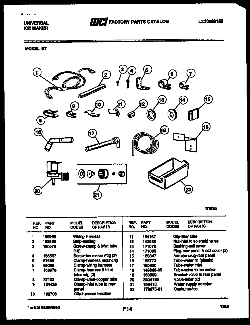 03 - ICE MAKER INSTALLATION PARTS