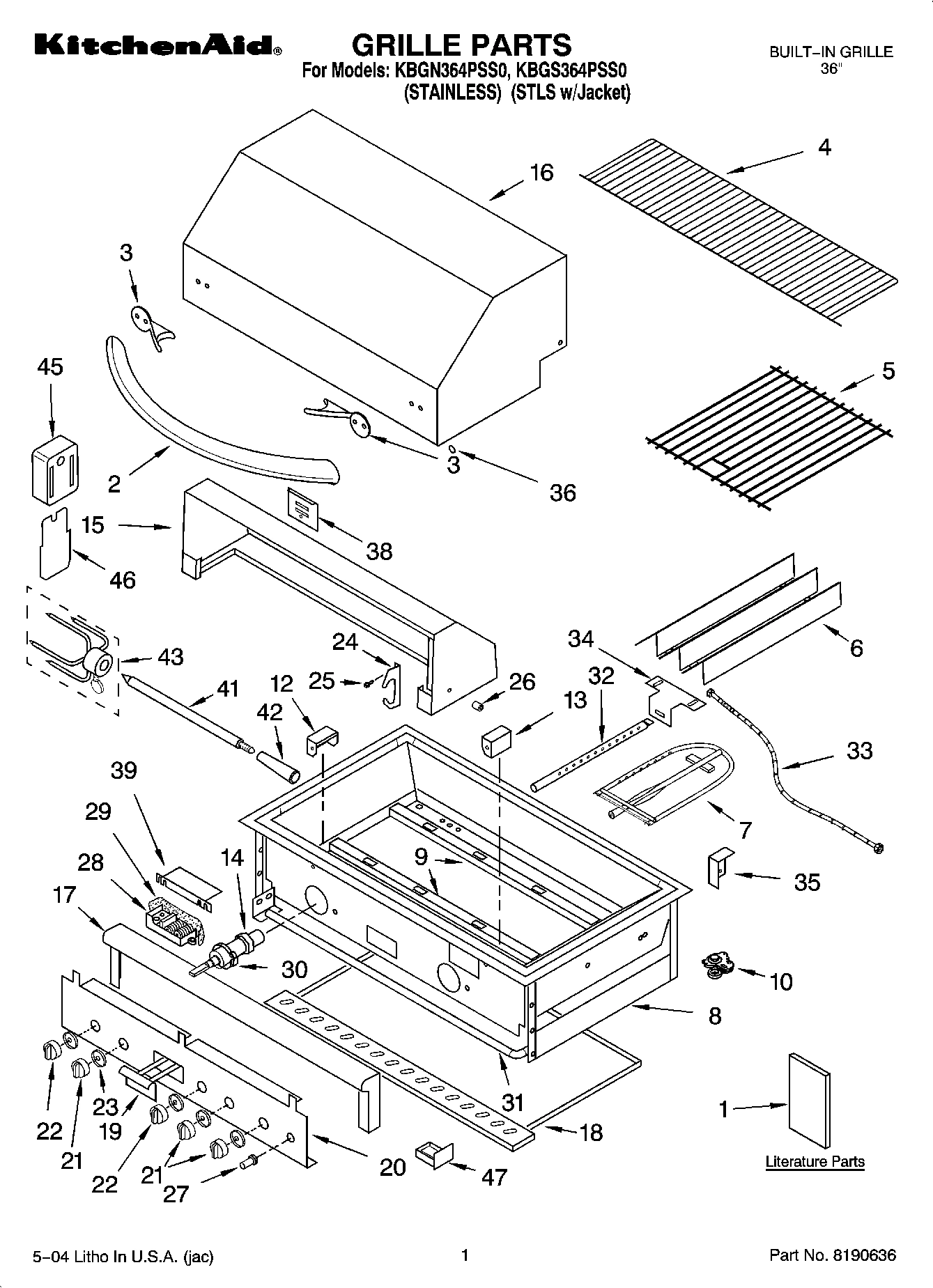 01 - GRILLE PARTS