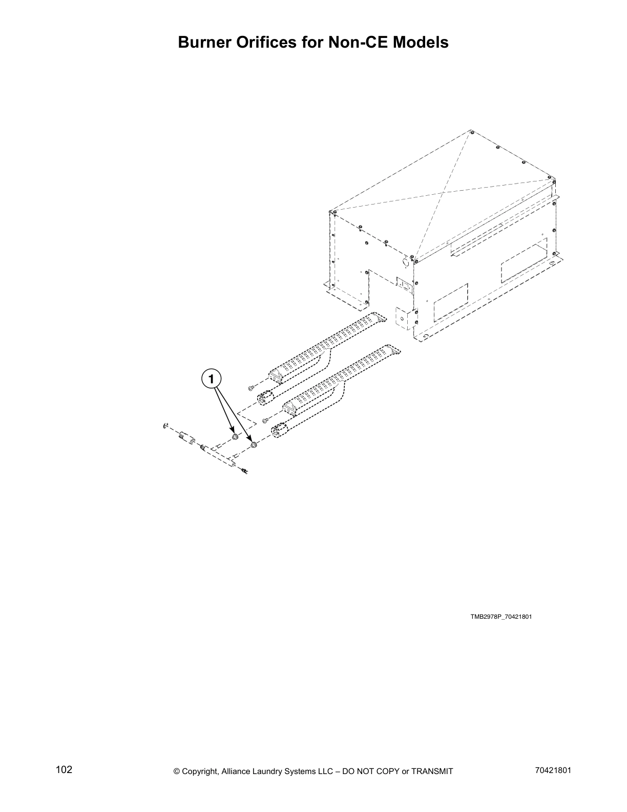 Burner Orifices for Non-CE Models