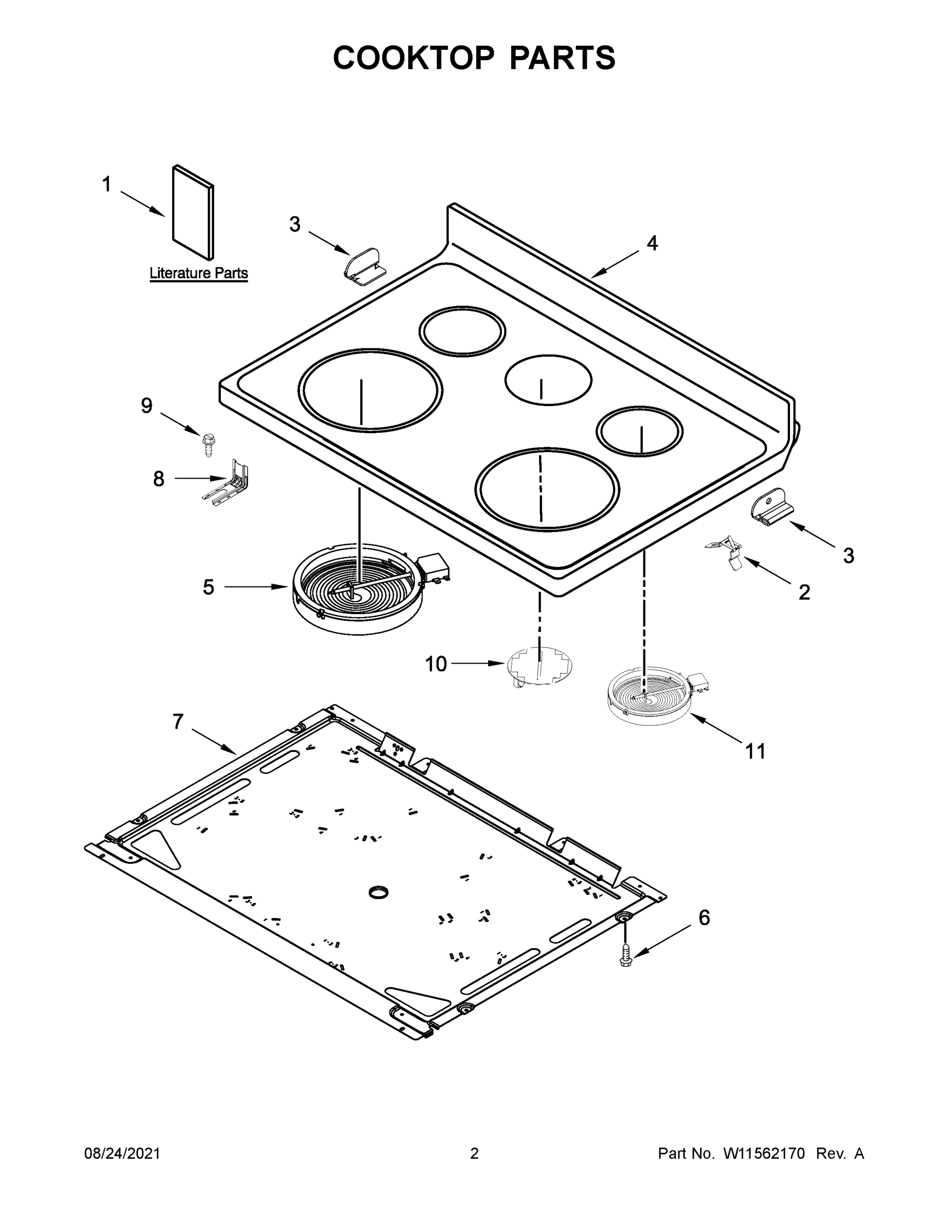 02 - COOKTOP PARTS