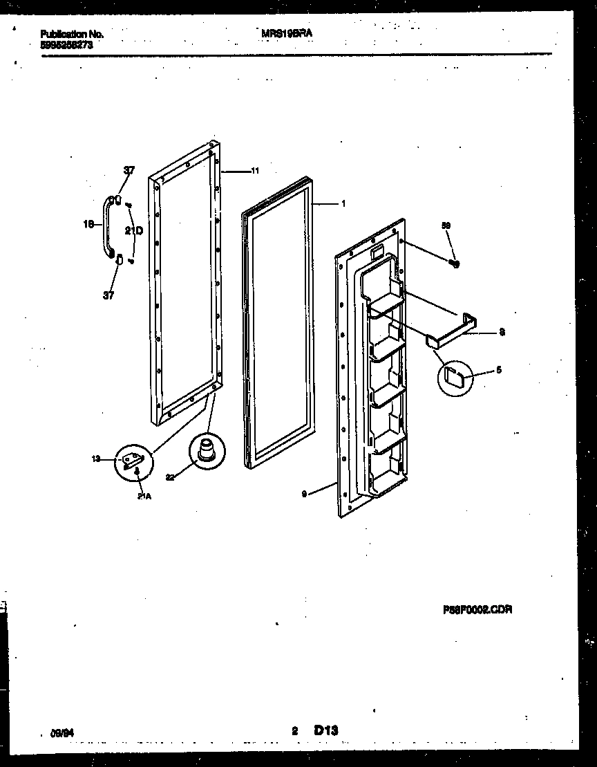 02 - FREEZER DOOR PARTS