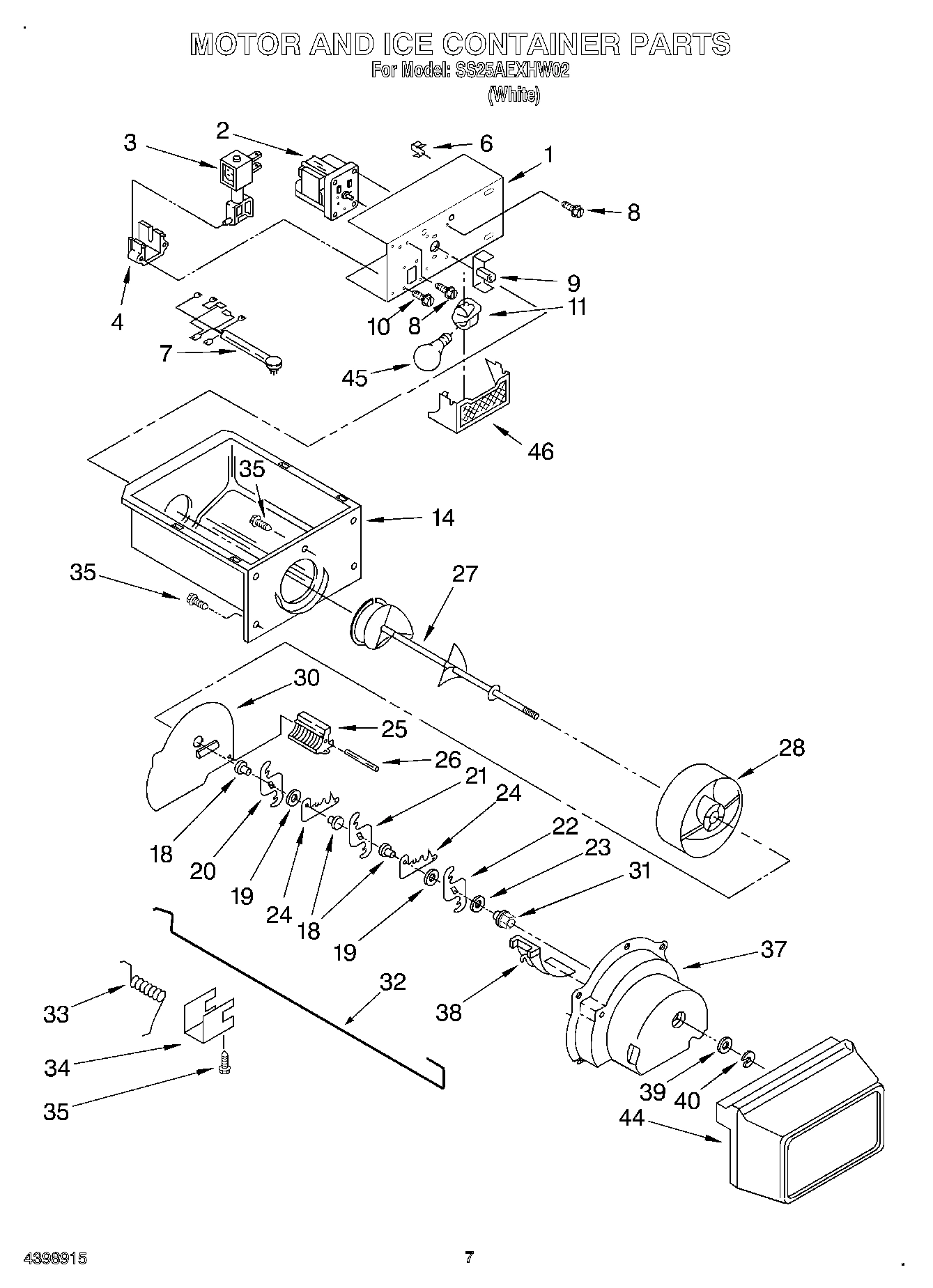 05 - MOTOR AND ICE CONTAINER