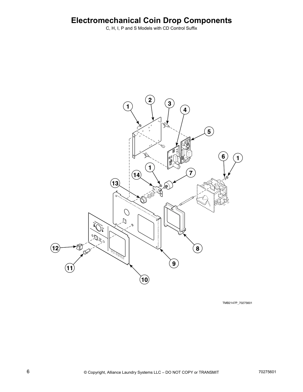 Electromechanical Coin Drop Components