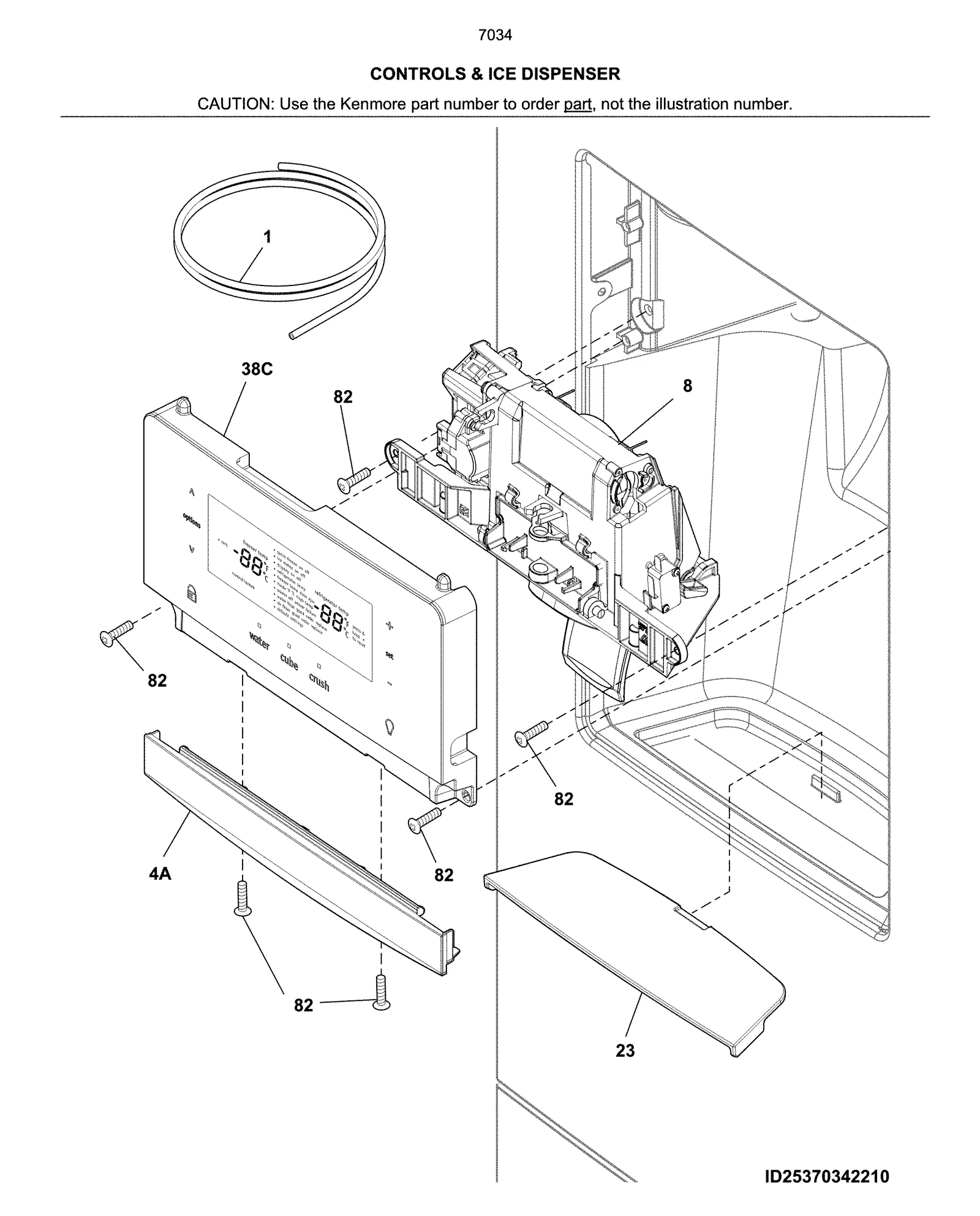 CONTROLS & ICE DISPENSER