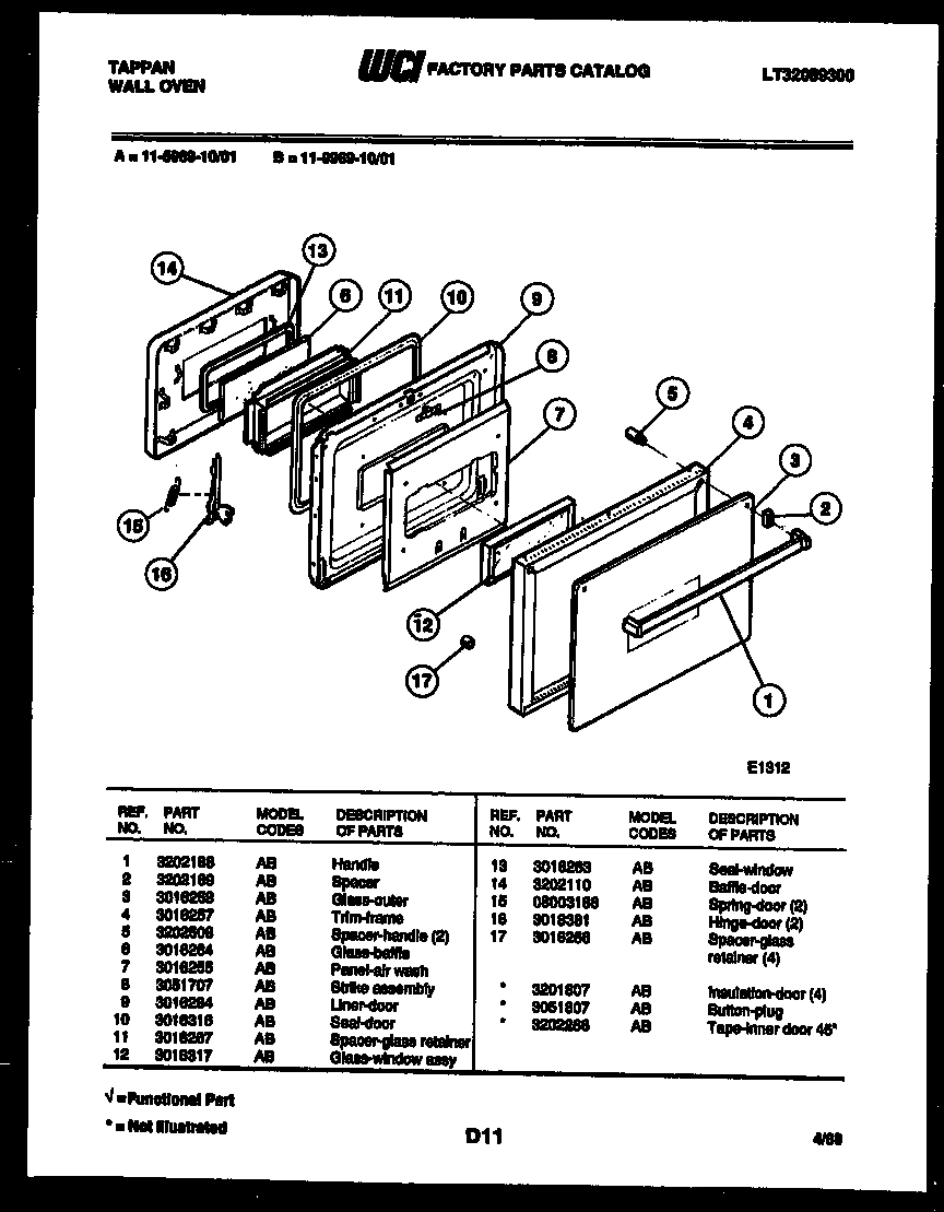 06 - UPPER OVEN DOOR PARTS