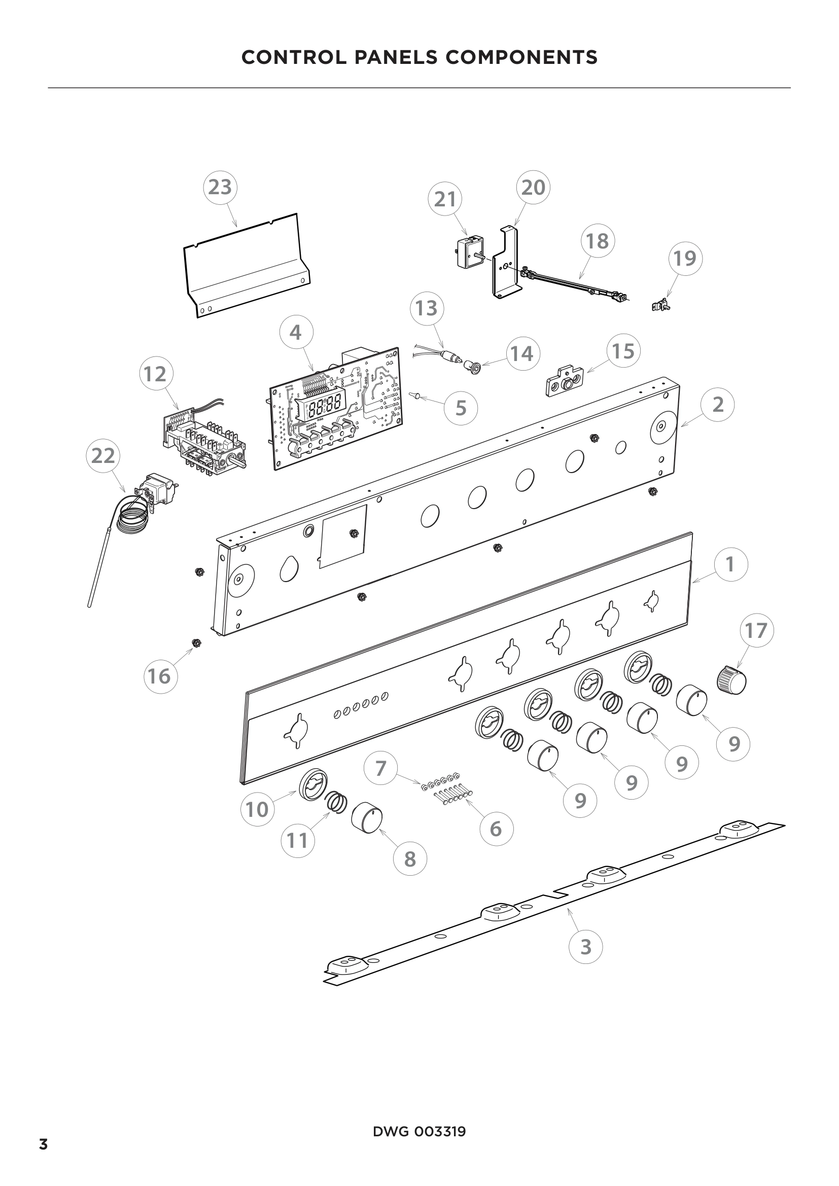 CONTROL PANELS COMPONENTS