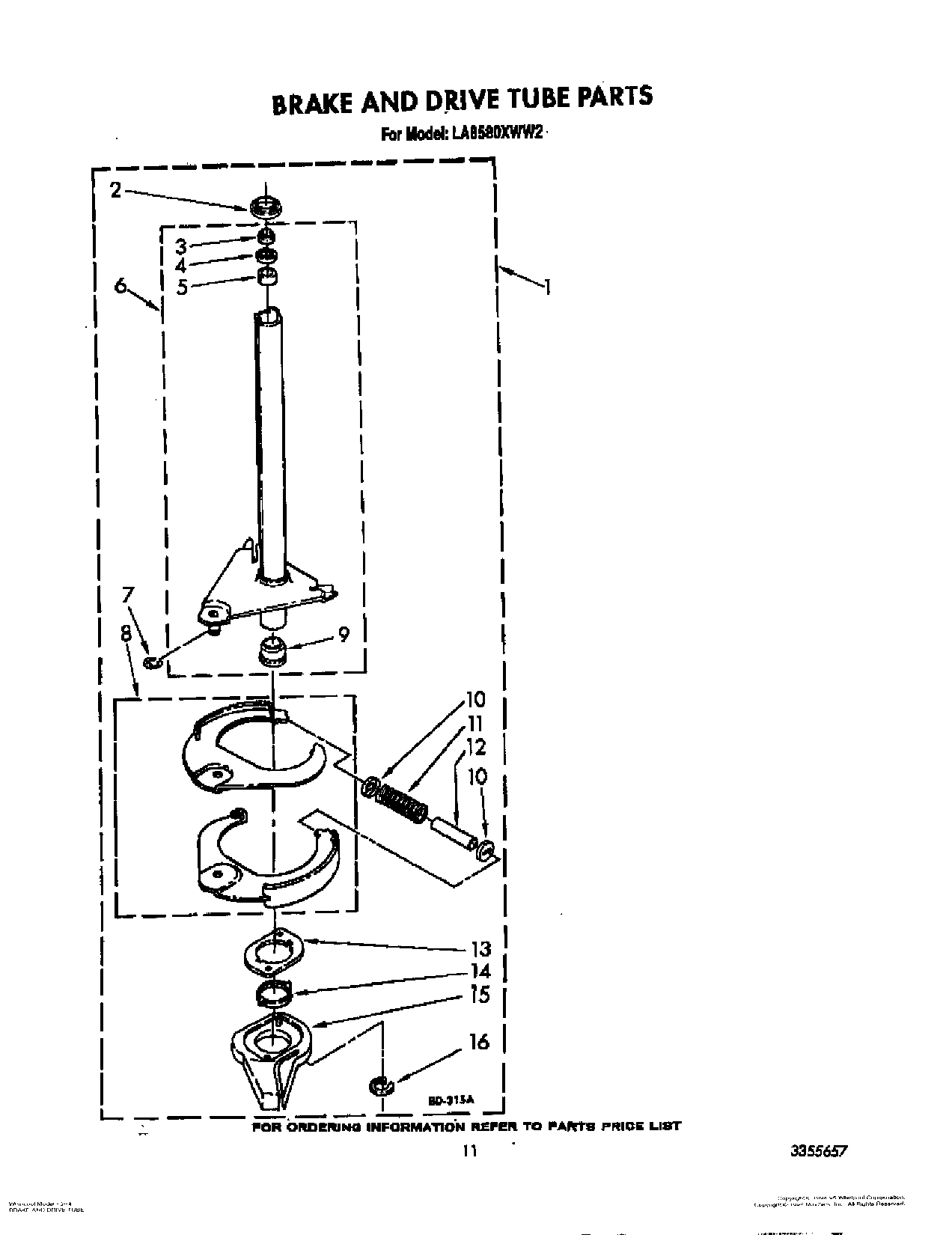 09 - BRAKE AND DRIVE TUBE