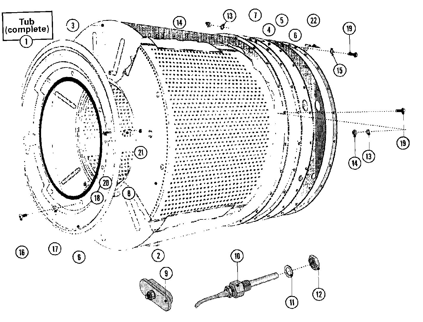 24 - BASKET & OUTER SHELL ASSEMBLY(SERIES 11)