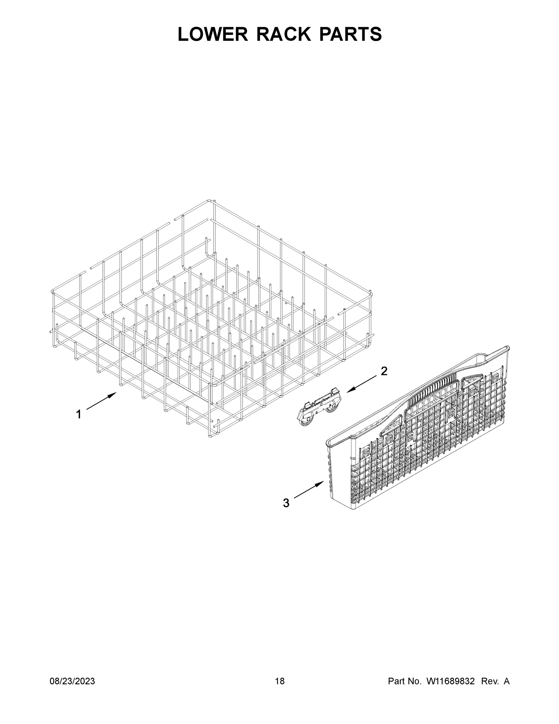 10 - LOWER RACK PARTS