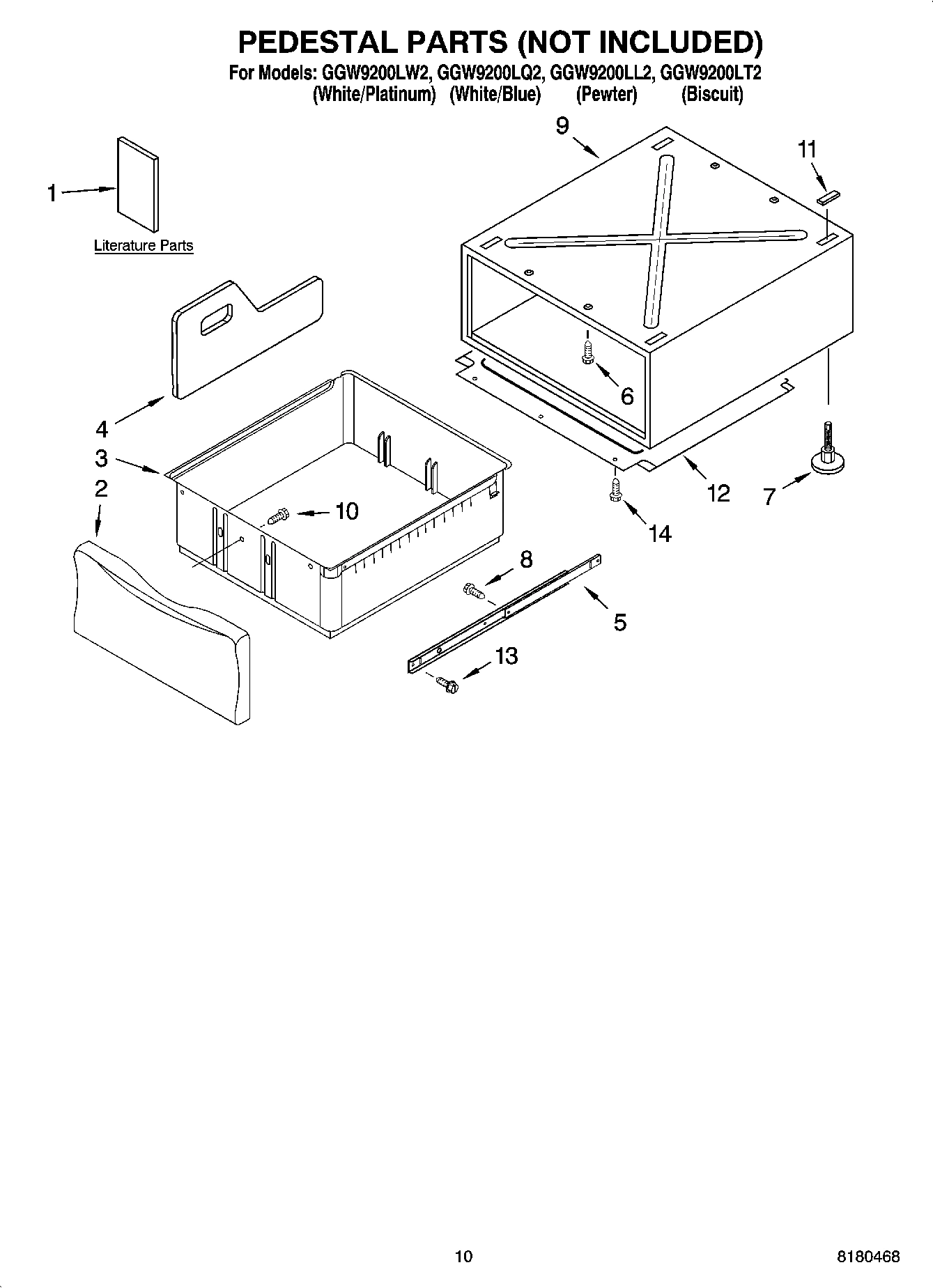 06 - PEDESTAL PARTS (NOT INCLUDED), OPTIONAL PARTS (NOT INCLUDED)