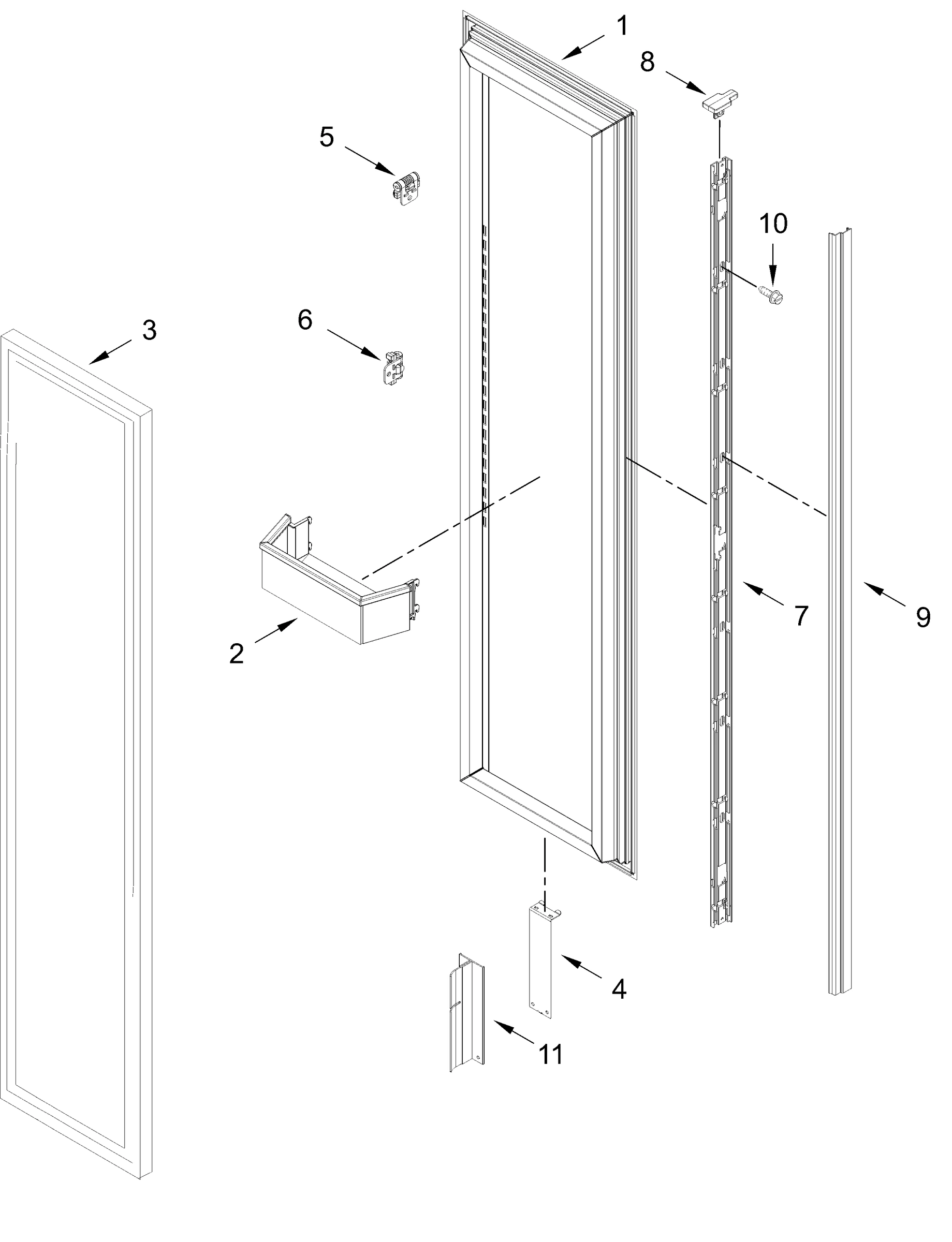 REFRIGERATOR DOOR PARTS
