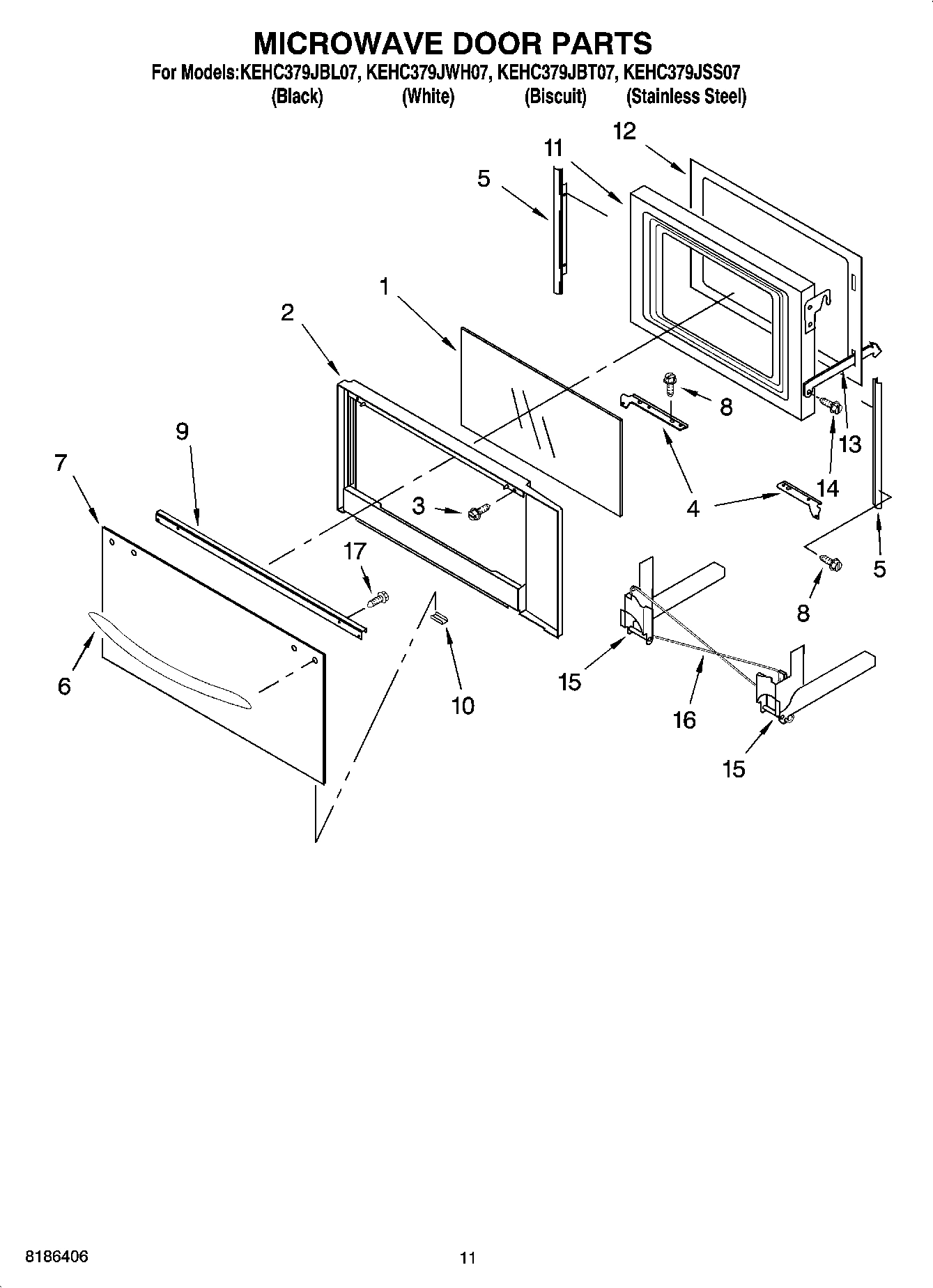 09 - MICROWAVE DOOR PARTS, OPTIONAL PARTS