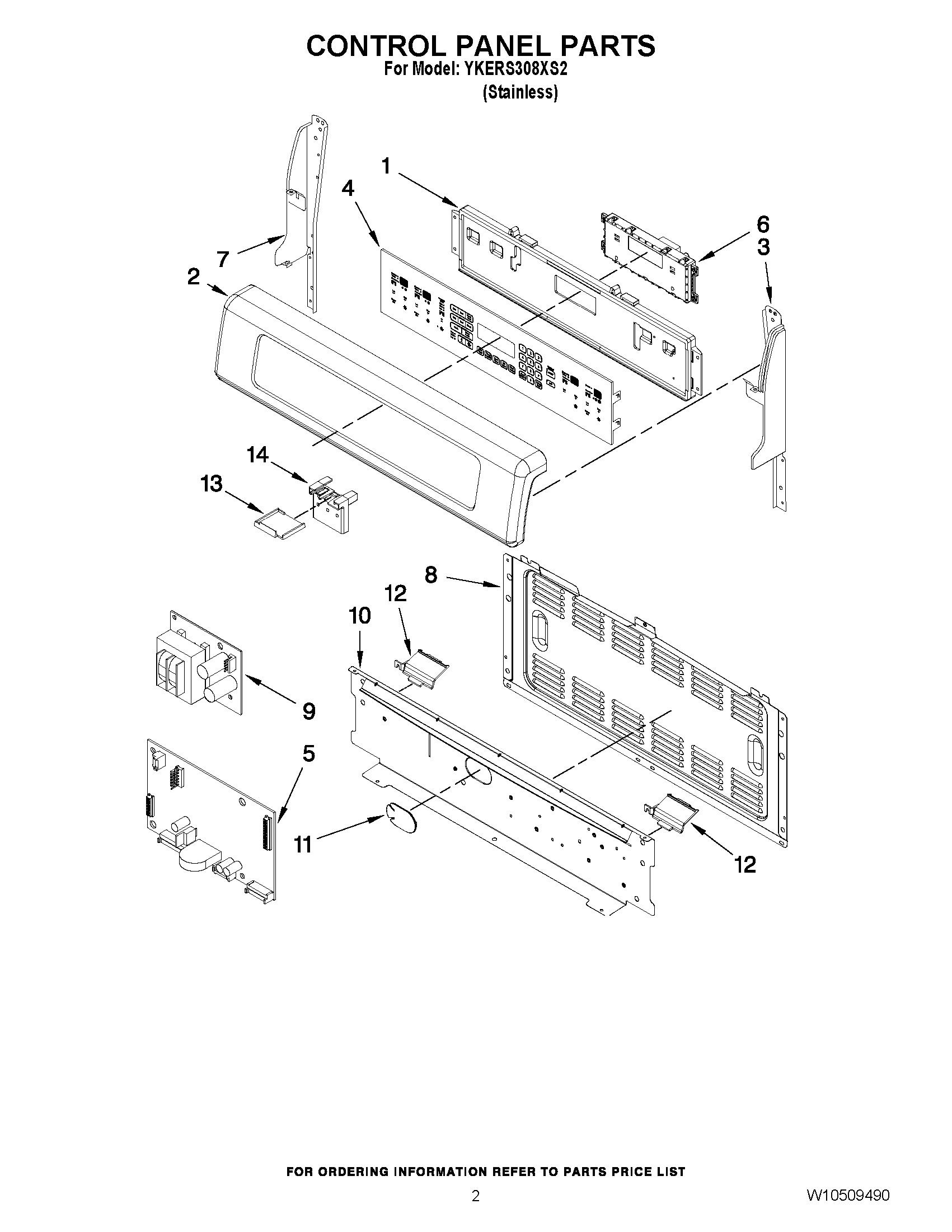 02 - CONTROL PANEL PARTS