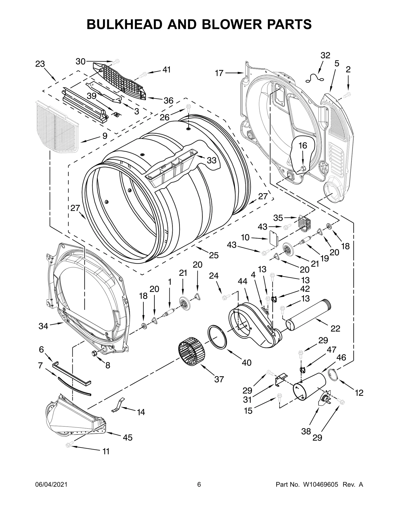BULKHEAD AND BLOWER PARTS