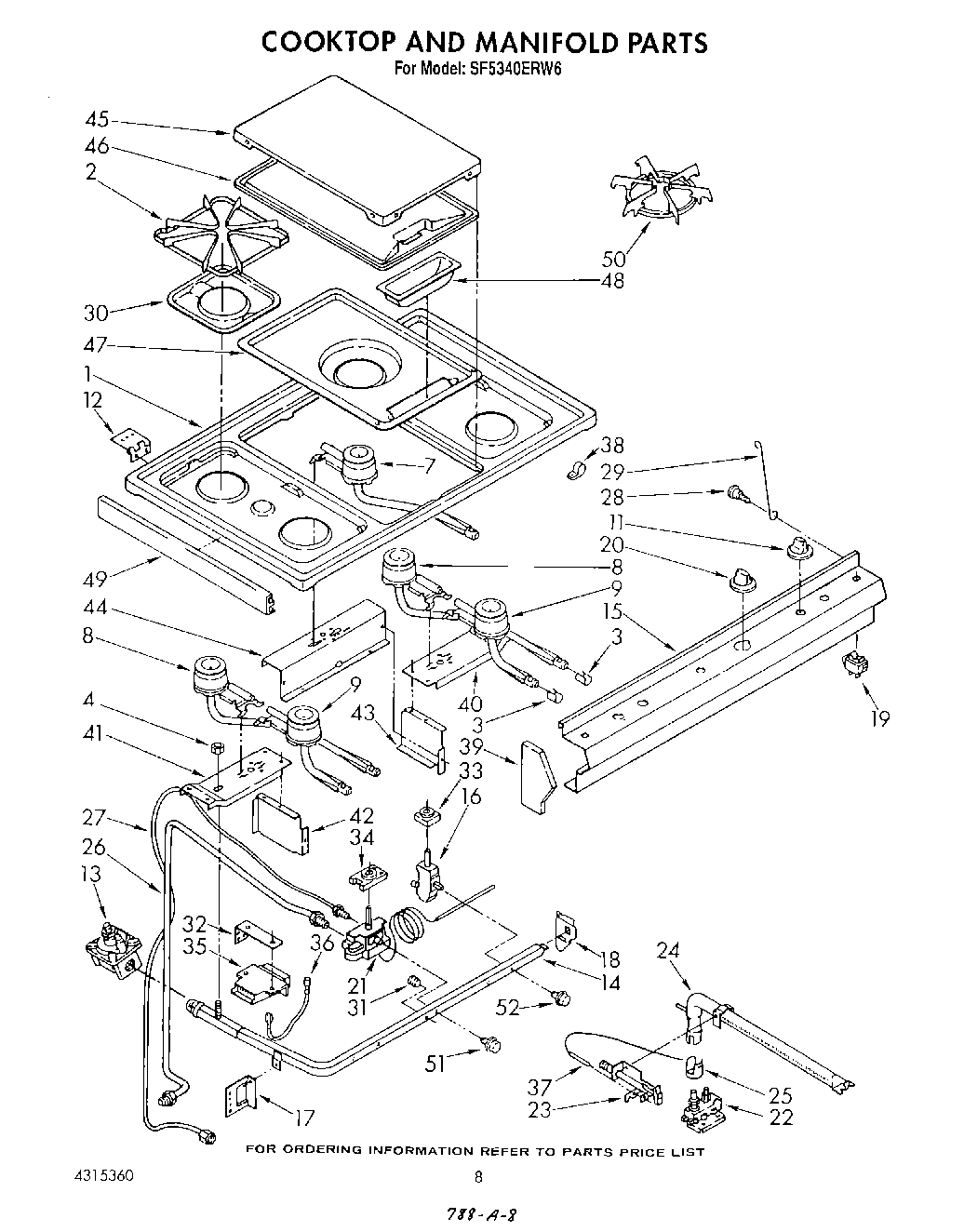 07 - COOKTOP AND MANIFOLD , LIT/OPTIONAL