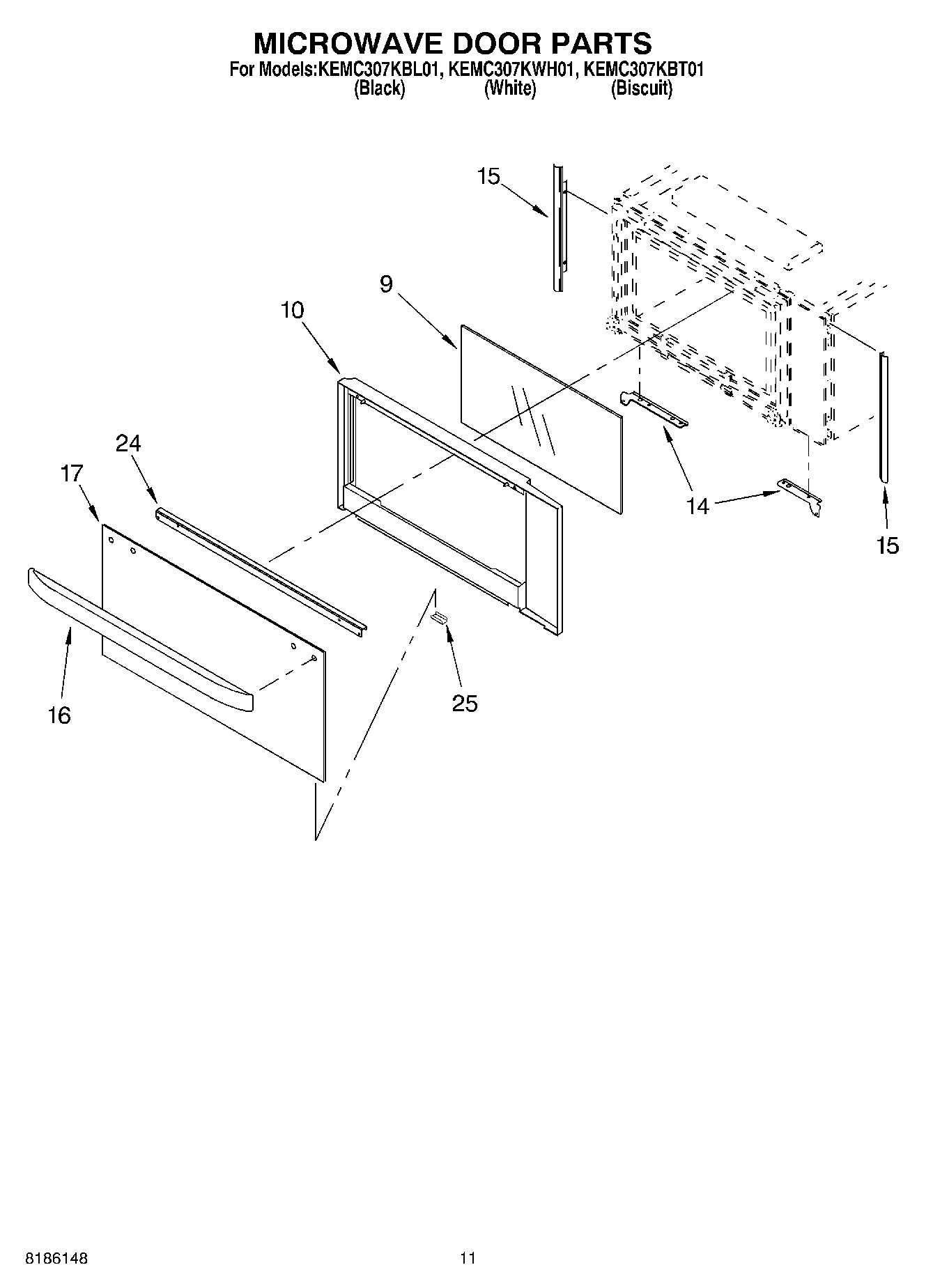 09 - MICROWAVE DOOR PARTS, OPTIONAL PARTS