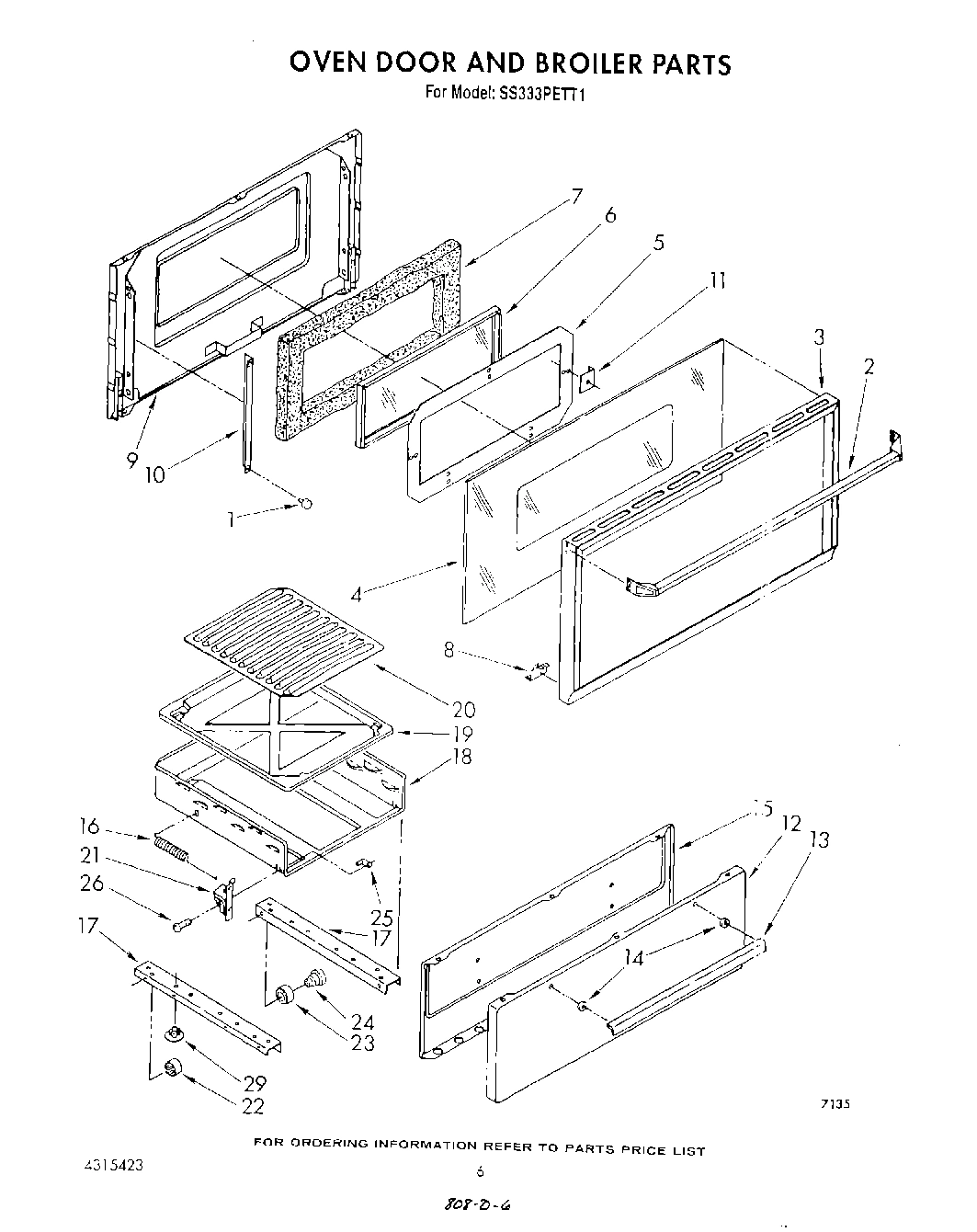 05 - OVEN DOOR AND BROILER