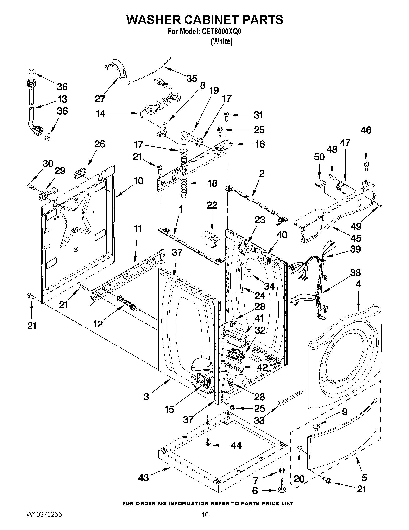 06 - WASHER CABINET PARTS