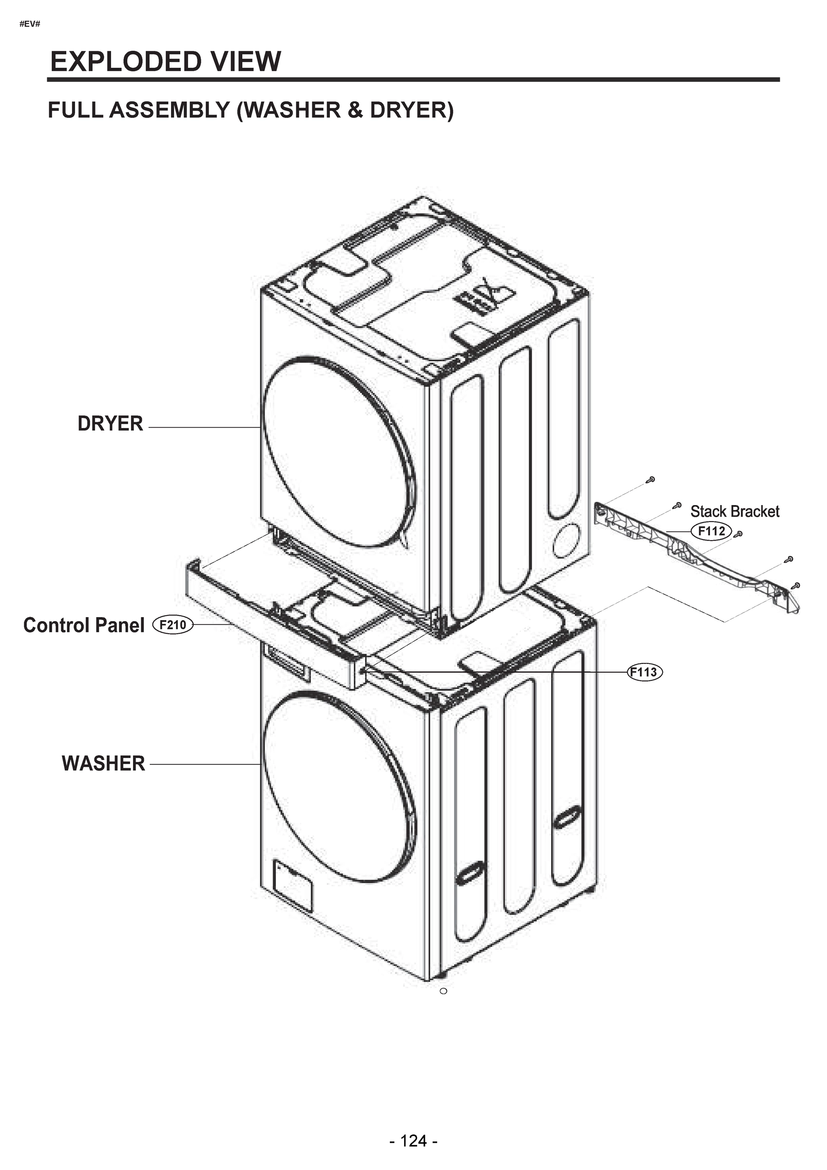 FULL ASSEMBLY (WASHER & DRYER)