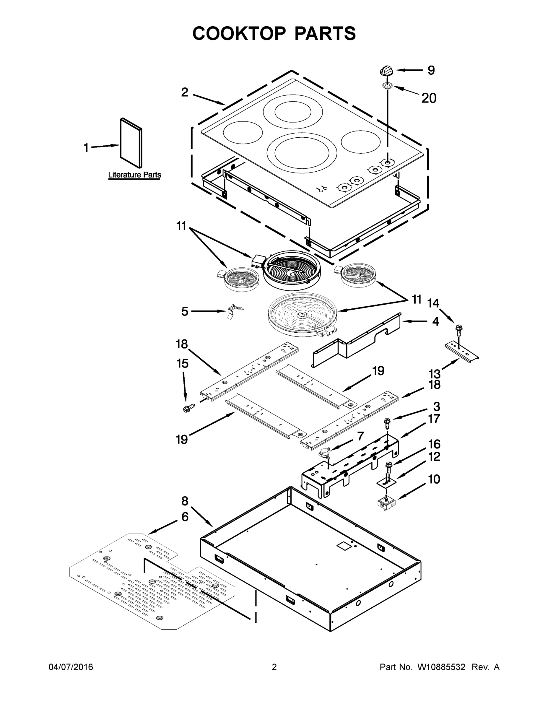 02 - COOKTOP PARTS