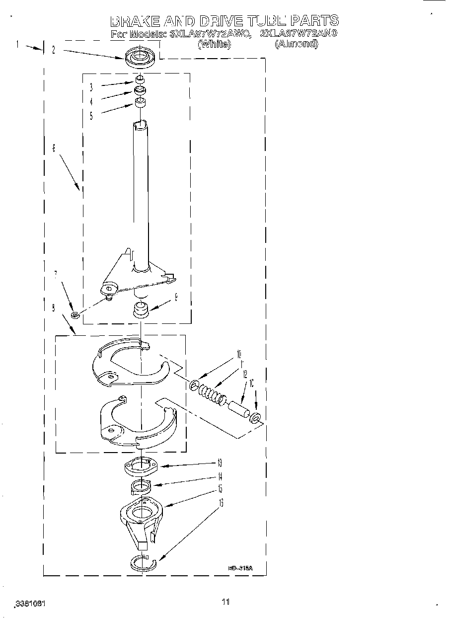 09 - BRAKE AND DRIVE TUBE