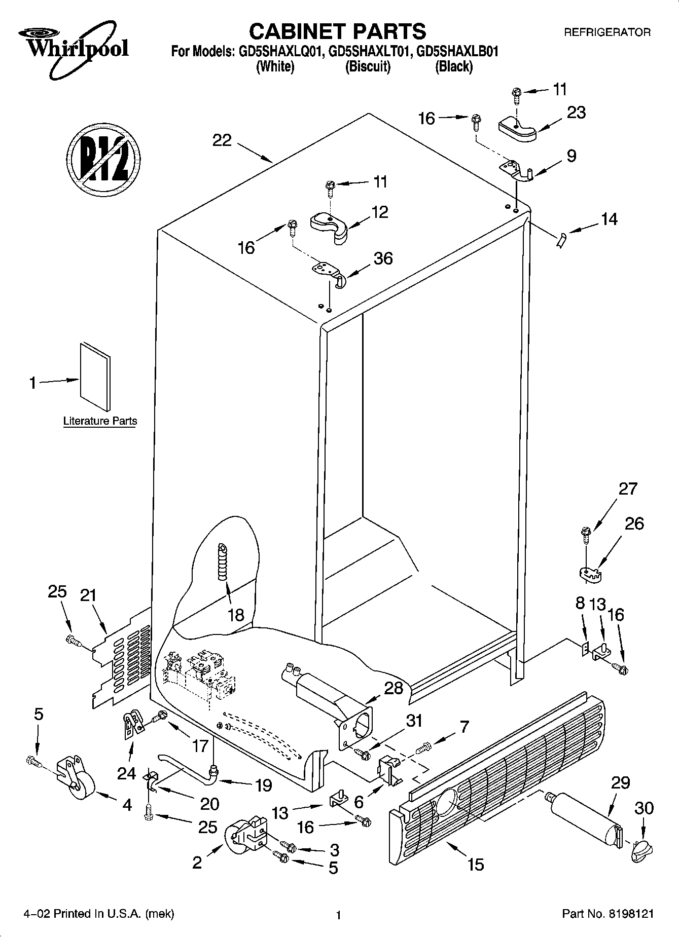 01 - CABINET PARTS