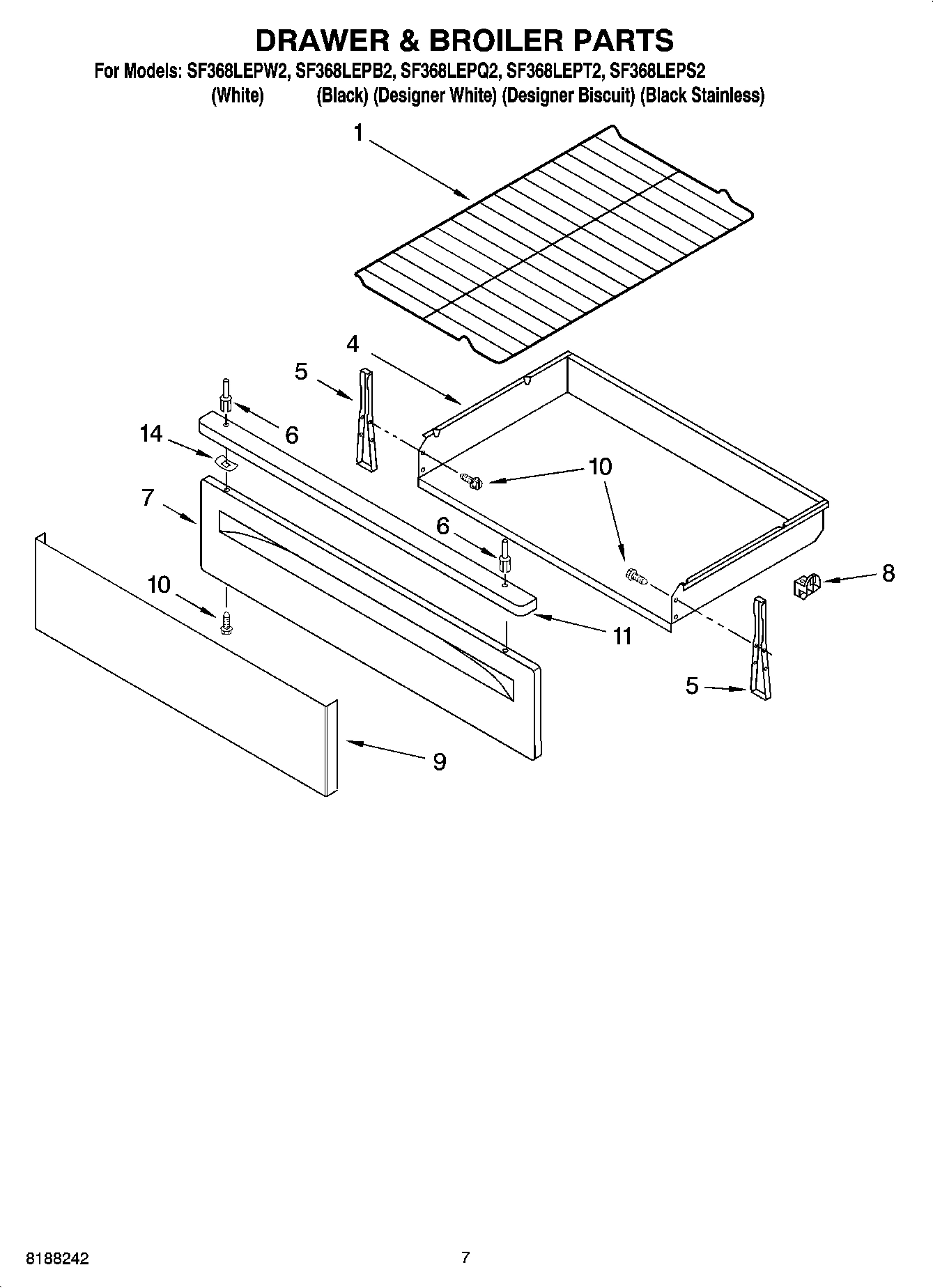 05 - DRAWER & BROILER PARTS