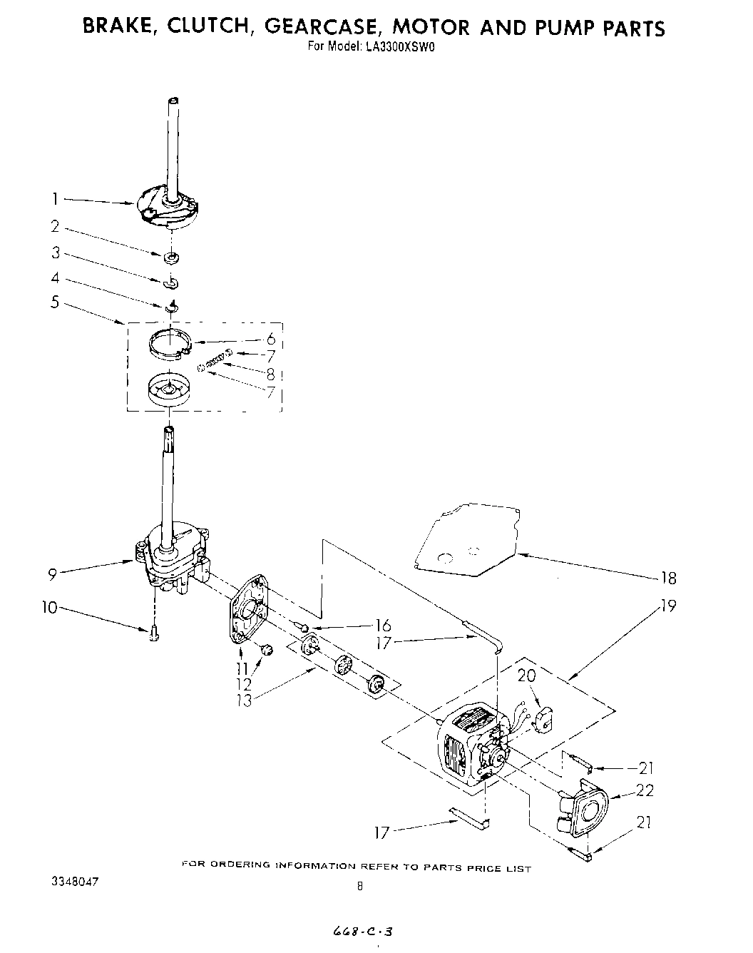 07 - BRAKE, CLUTCH, GEARCASE, MOTOR AND PUMP