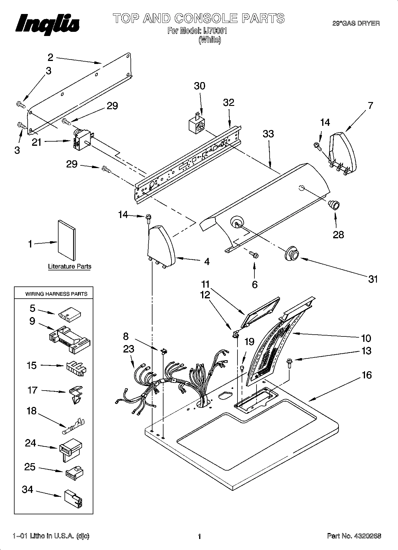 01 - TOP AND CONSOLE PARTS