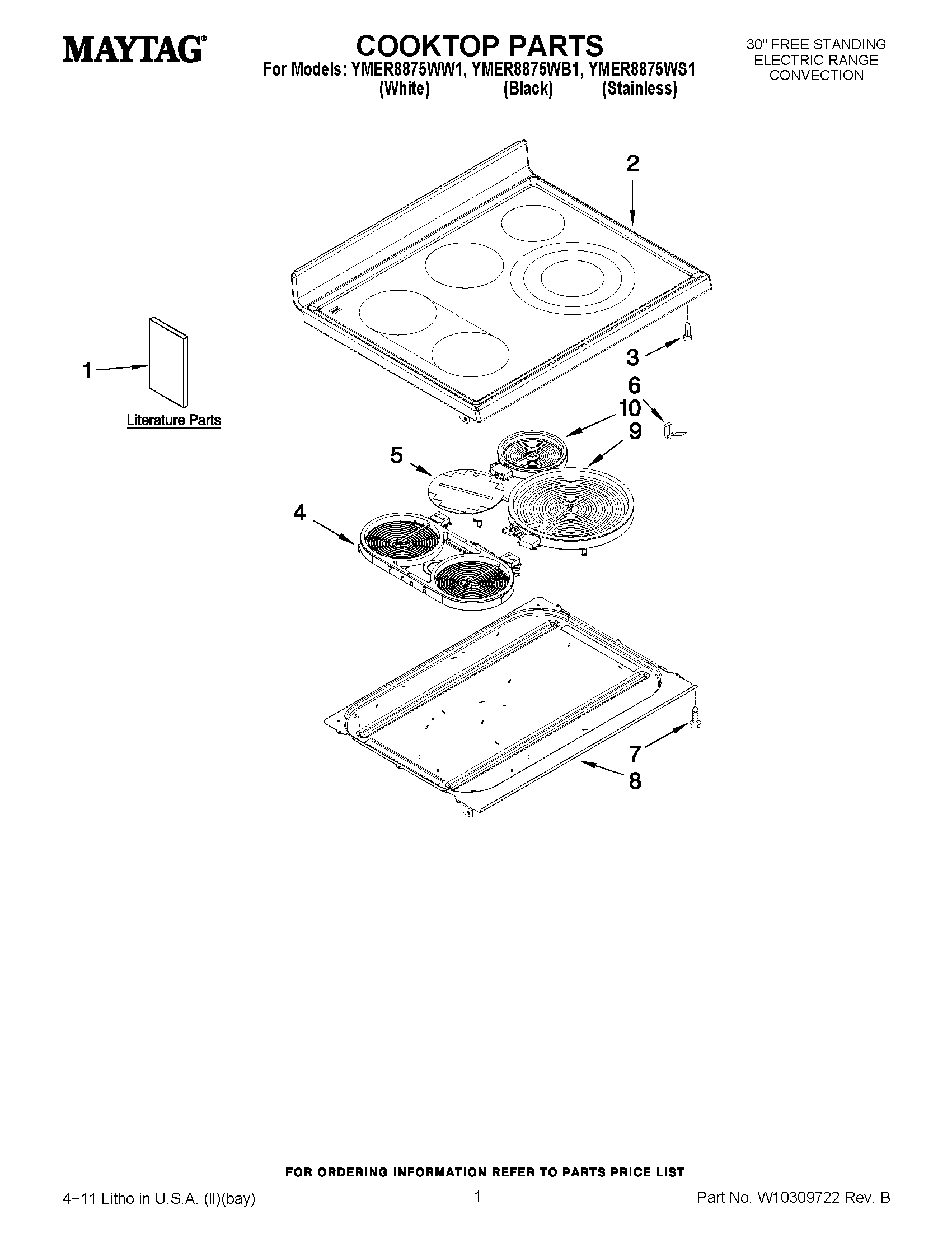 01 - COOKTOP PARTS