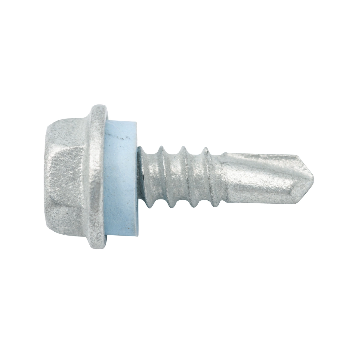 ZENITH® 10G x 16mm Class 3 Galvanised, Self Drilling, External Hex Drive, Cladding & Roofing Screws with Seal – External Use – 20 Pack