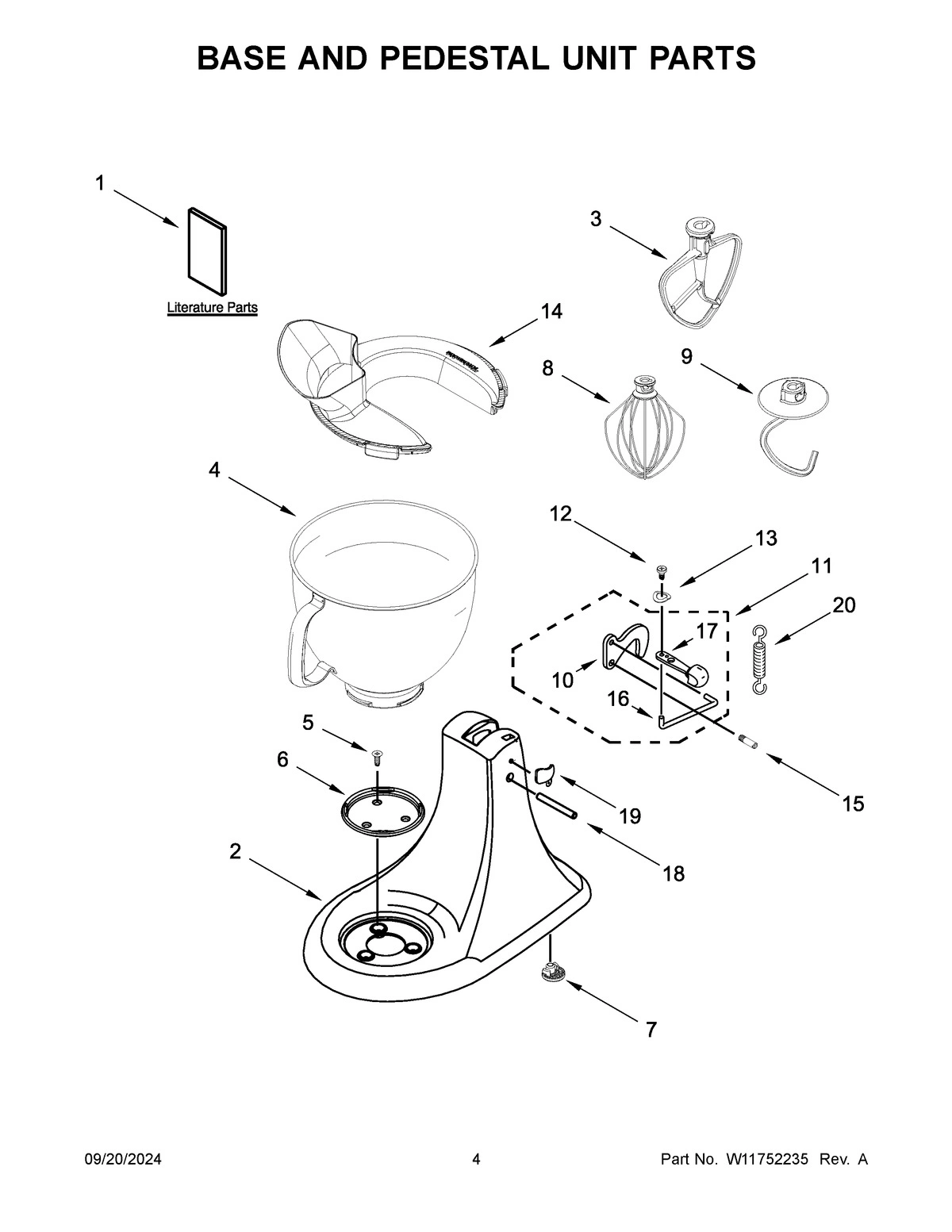 03 - BASE AND PEDESTAL UNIT PARTS