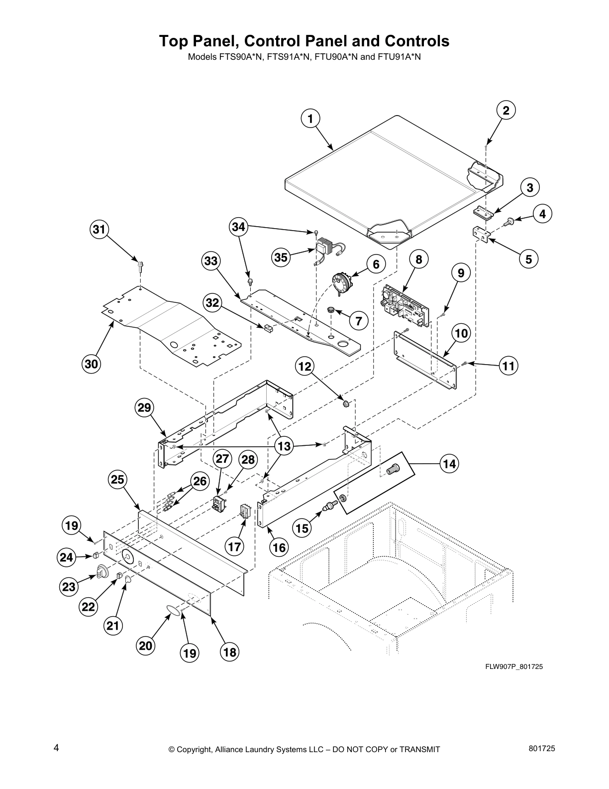 Top Panel, Control Panel and Controls