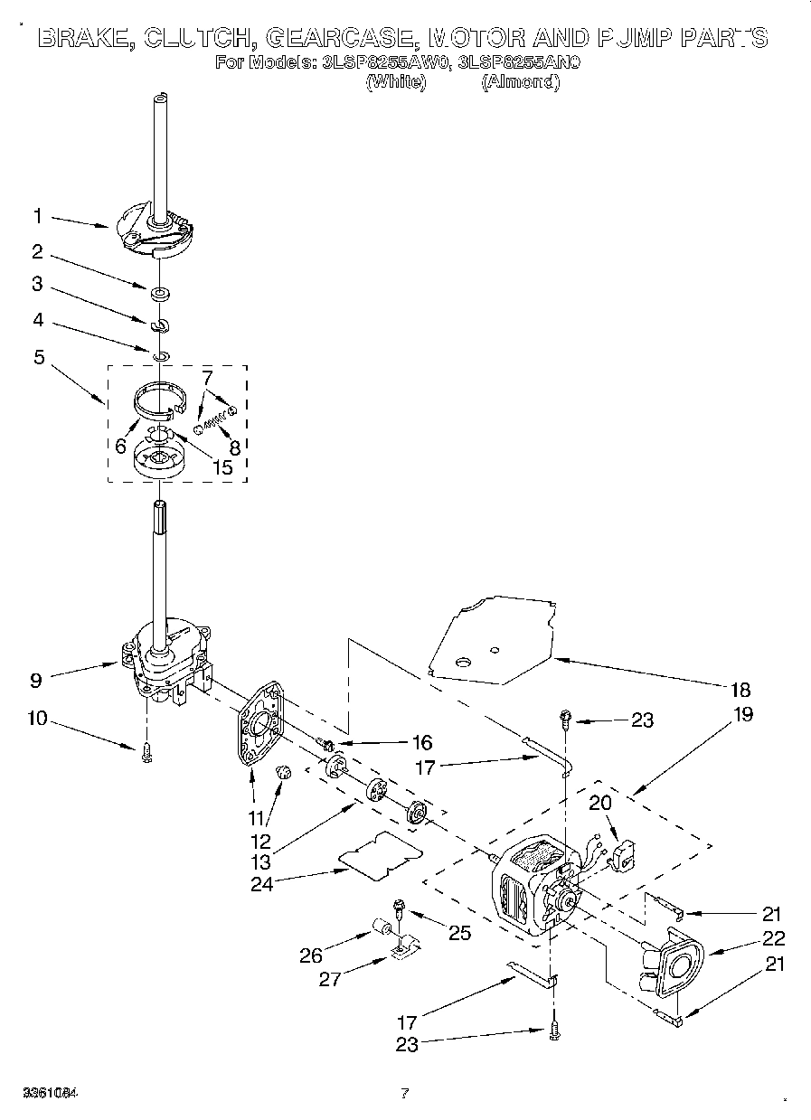 05 - BRAKE, CLUTCH, GEARCASE, MOTOR & PUMP