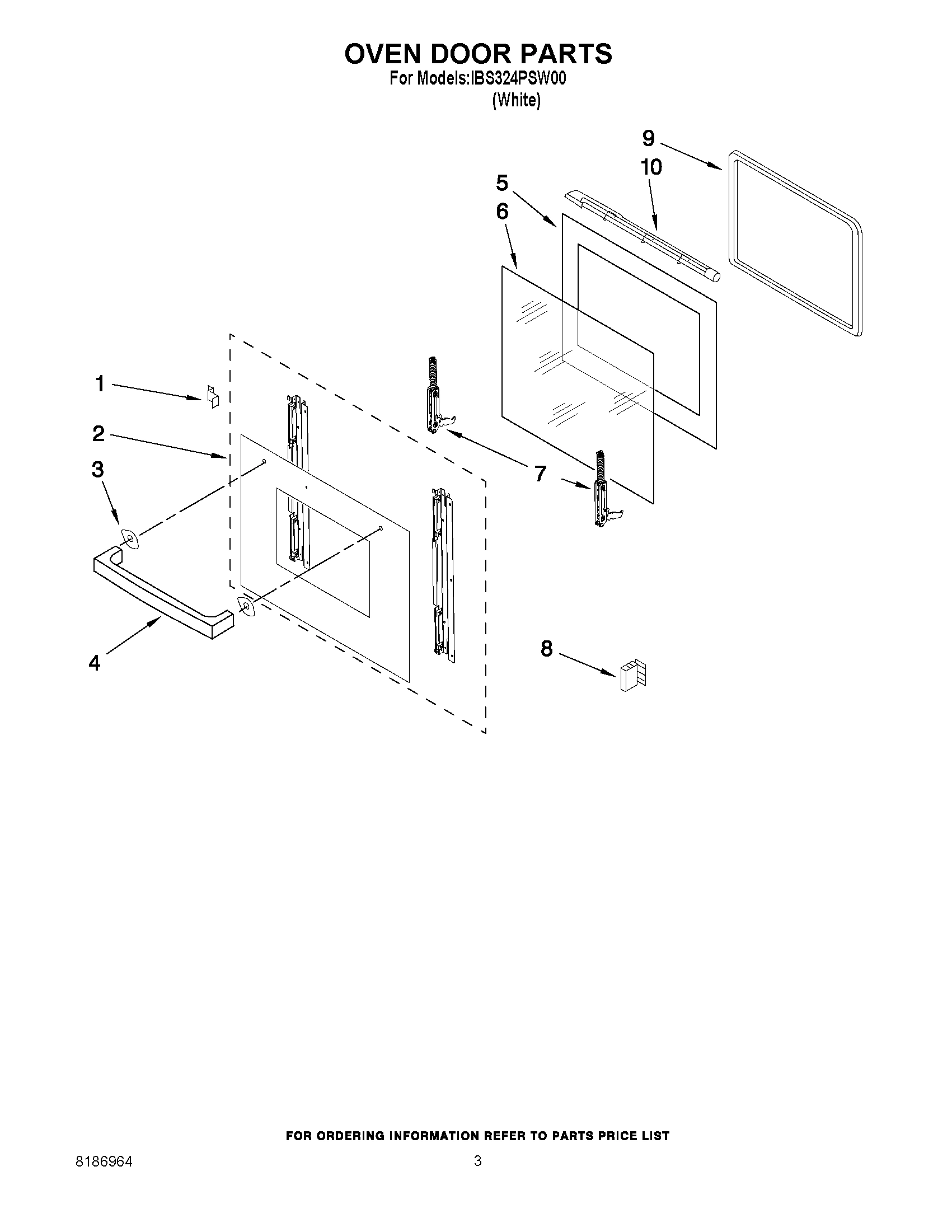02 - OVEN DOOR PARTS