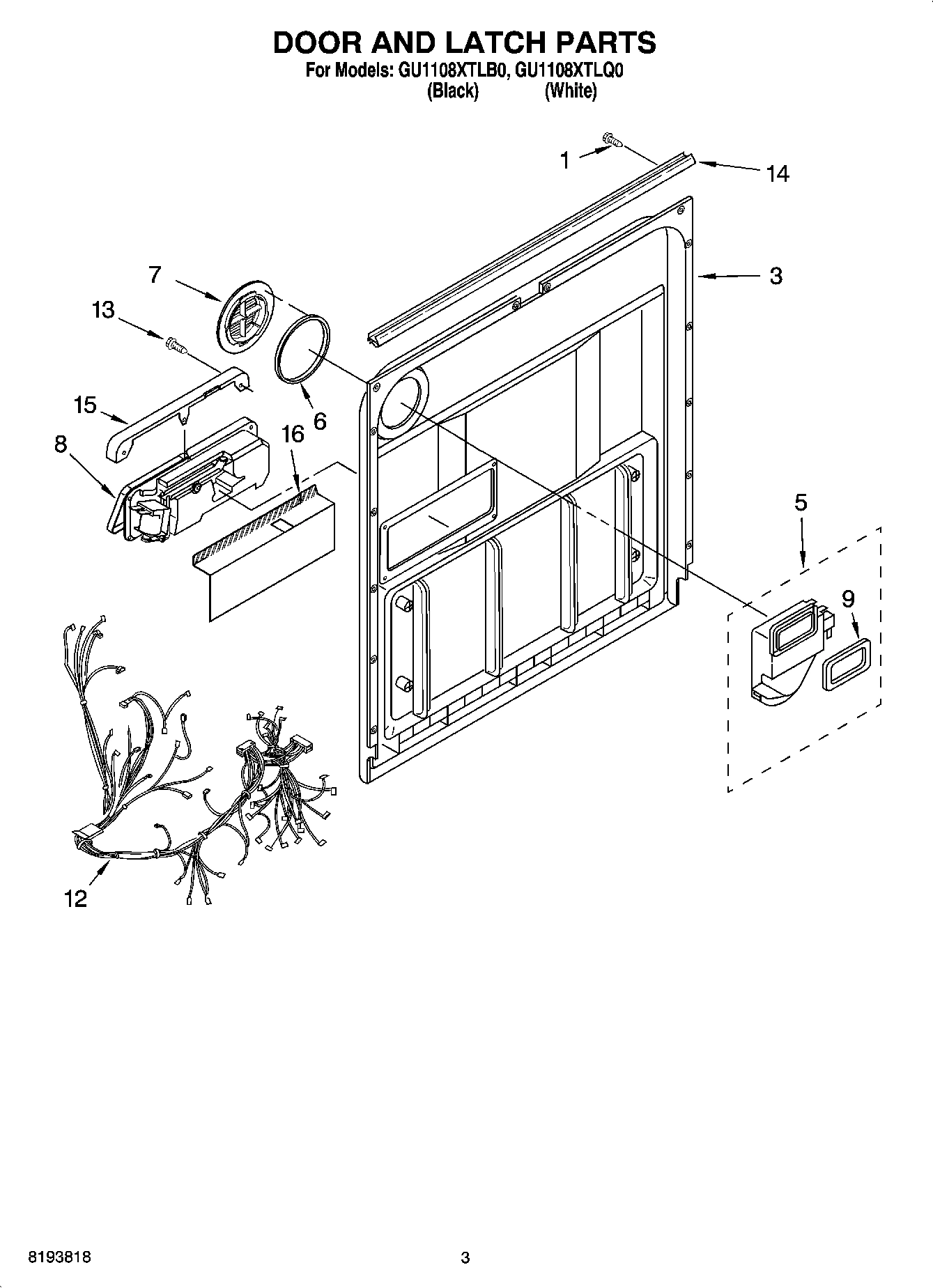 03 - DOOR AND LATCH PARTS