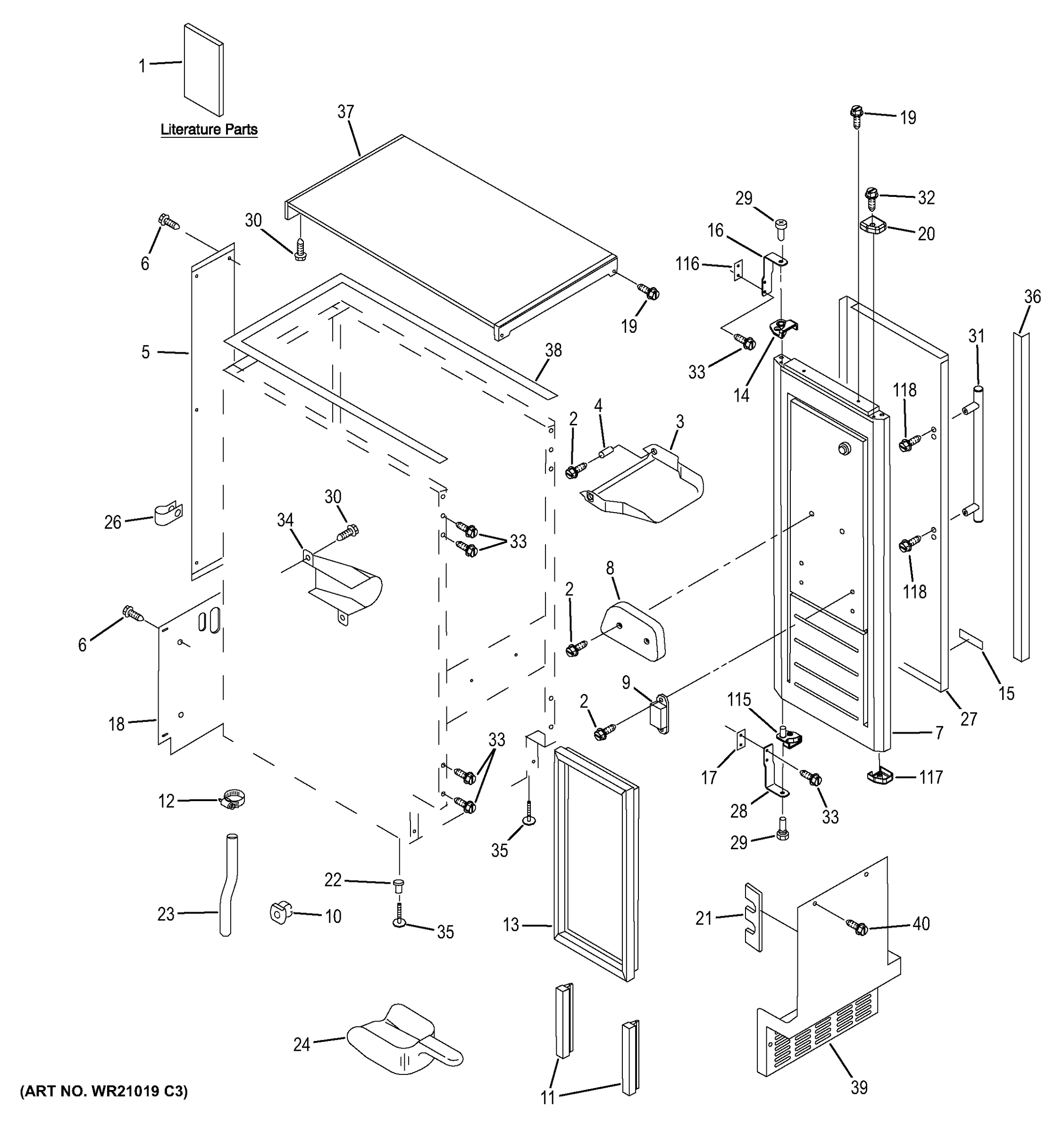 CABINET, LINER & DOOR PARTS