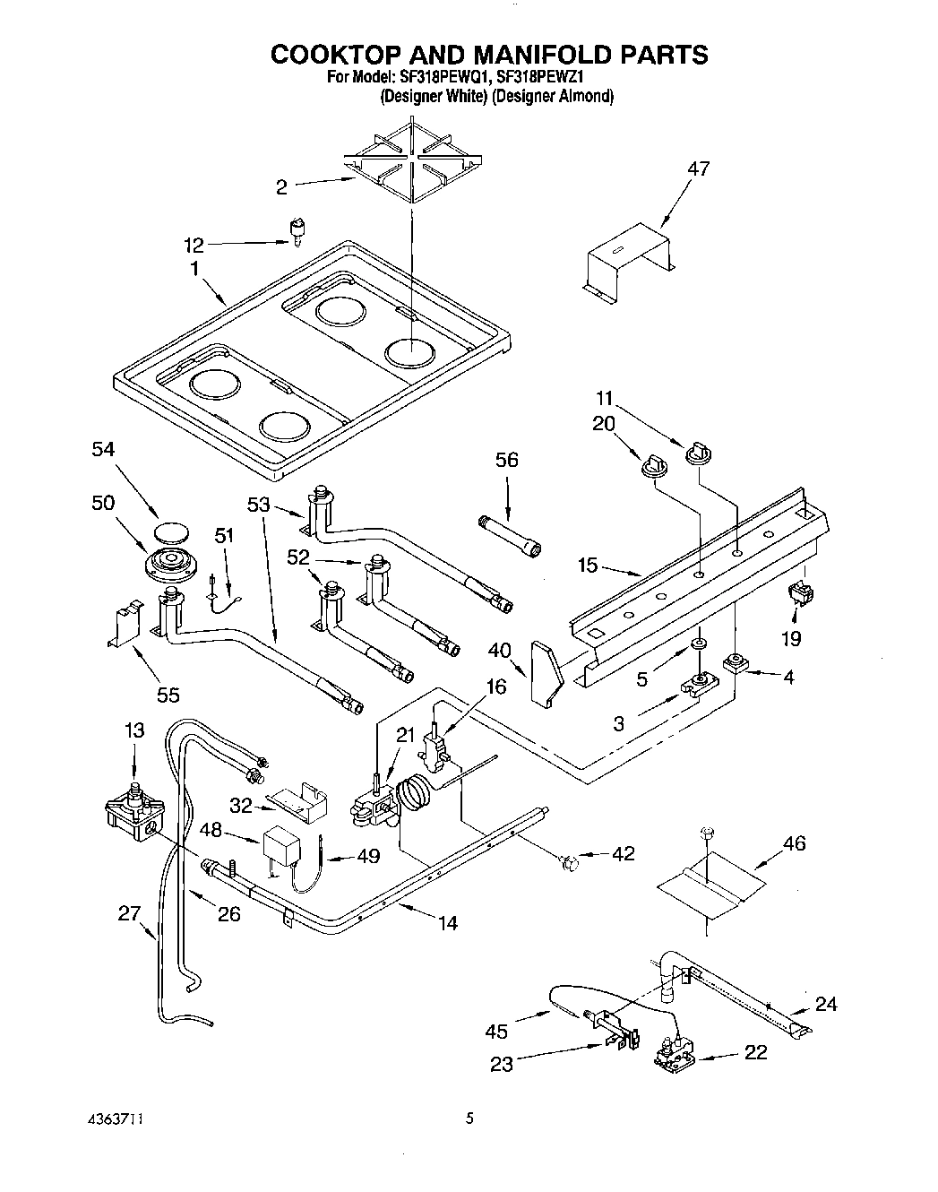 03 - COOKTOP AND MANIFOLD, LITERATURE