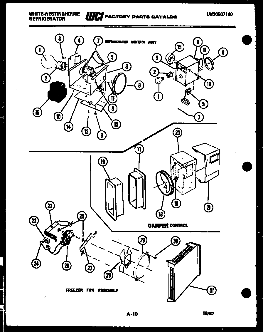 06 - REFRIGERATOR CONTROL ASSEMBLY, DAMP