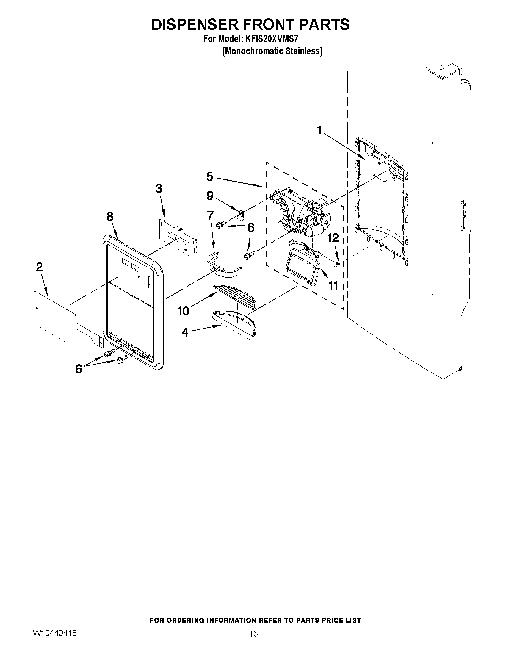 08 - DISPENSER FRONT PARTS
