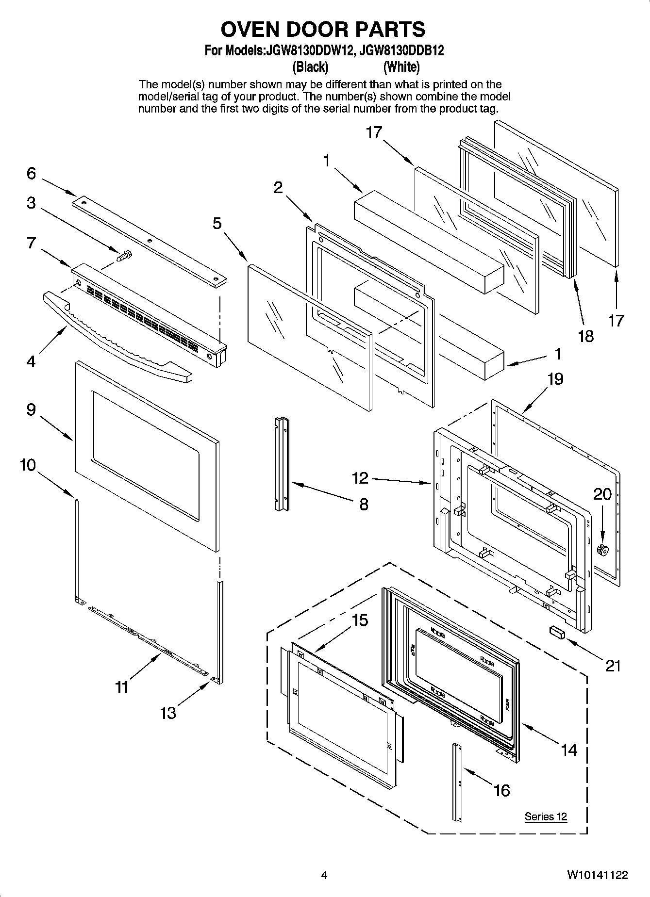 03 - OVEN DOOR PARTS
