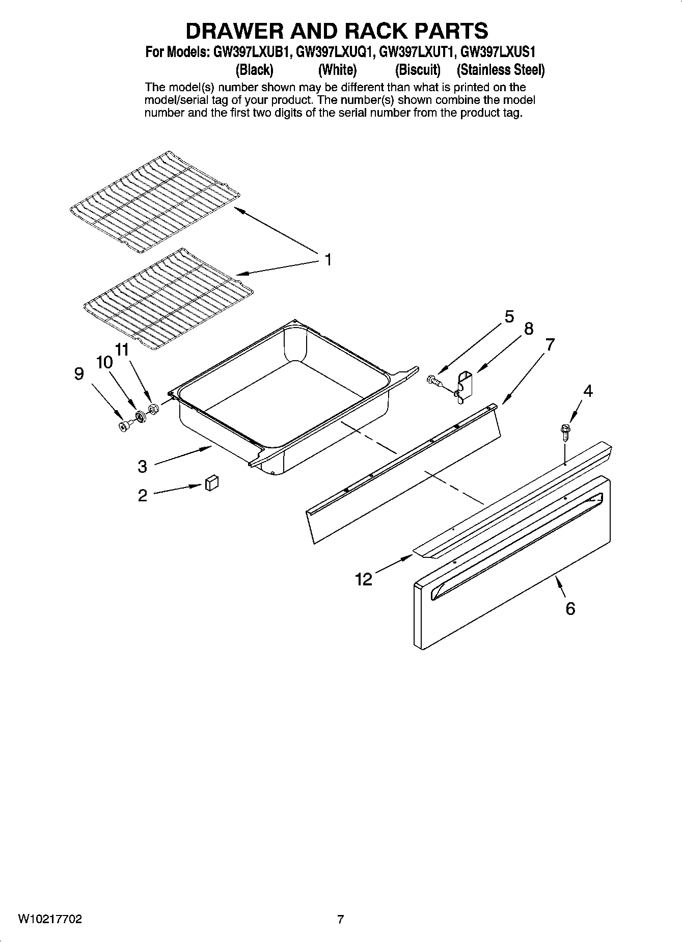 05 - DRAWER AND RACK PARTS