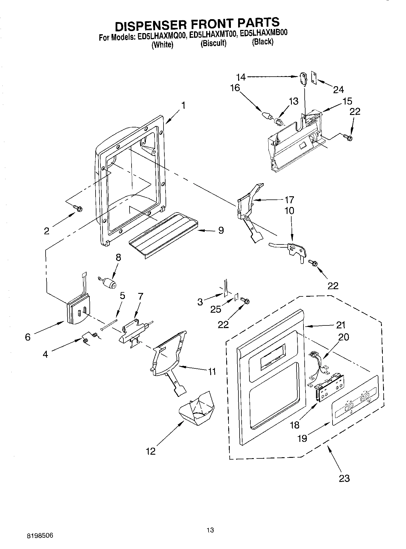 08 - DISPENSER FRONT PARTS