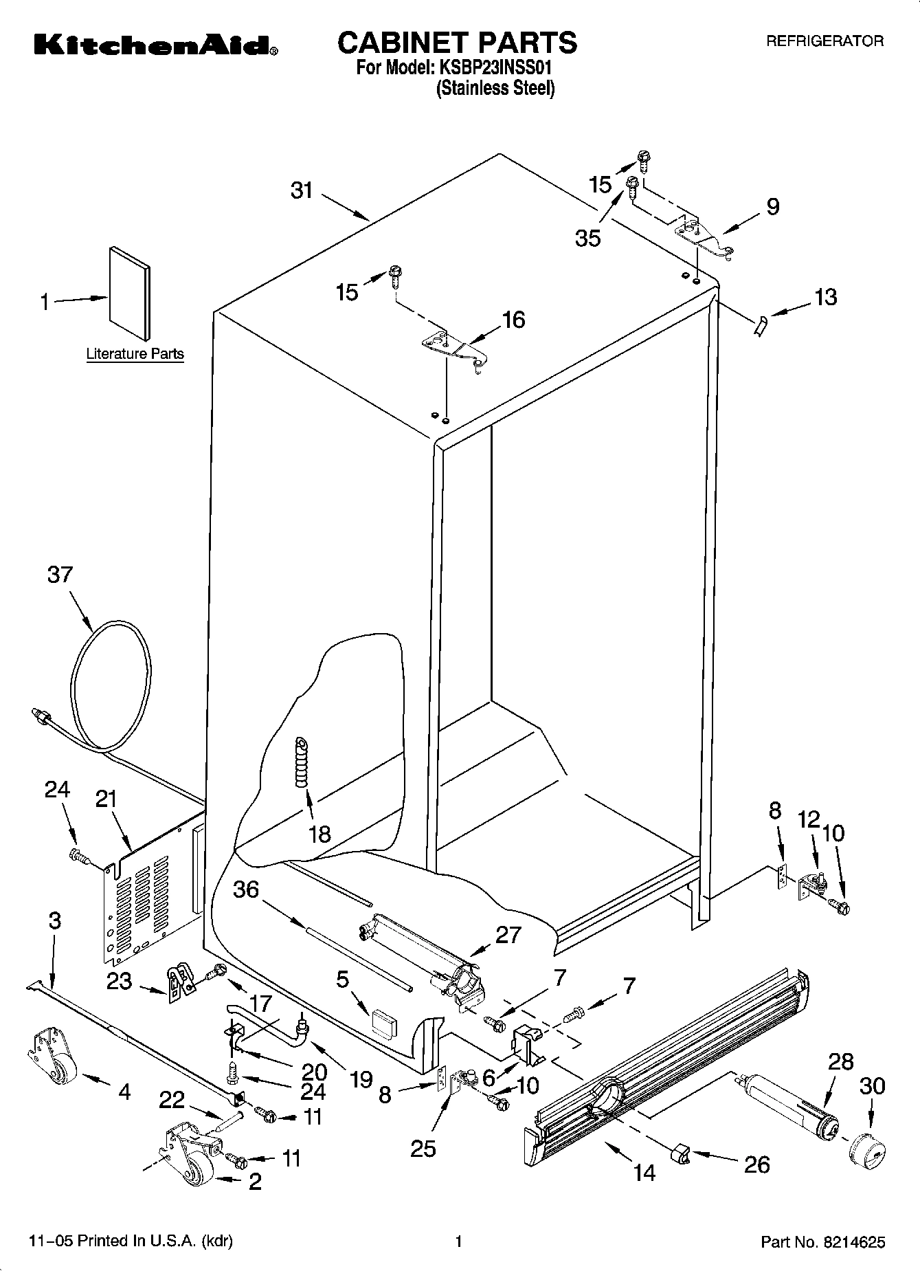 01 - CABINET PARTS