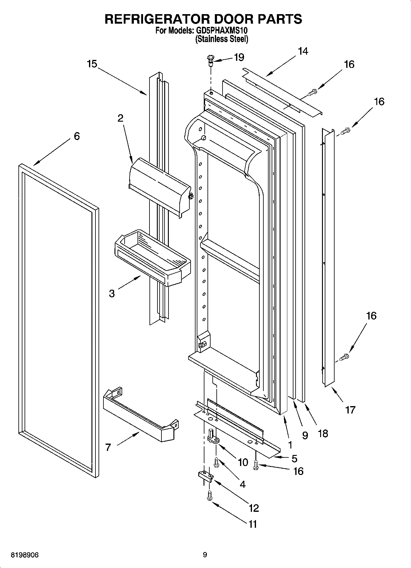 06 - REFRIGERATOR DOOR PARTS