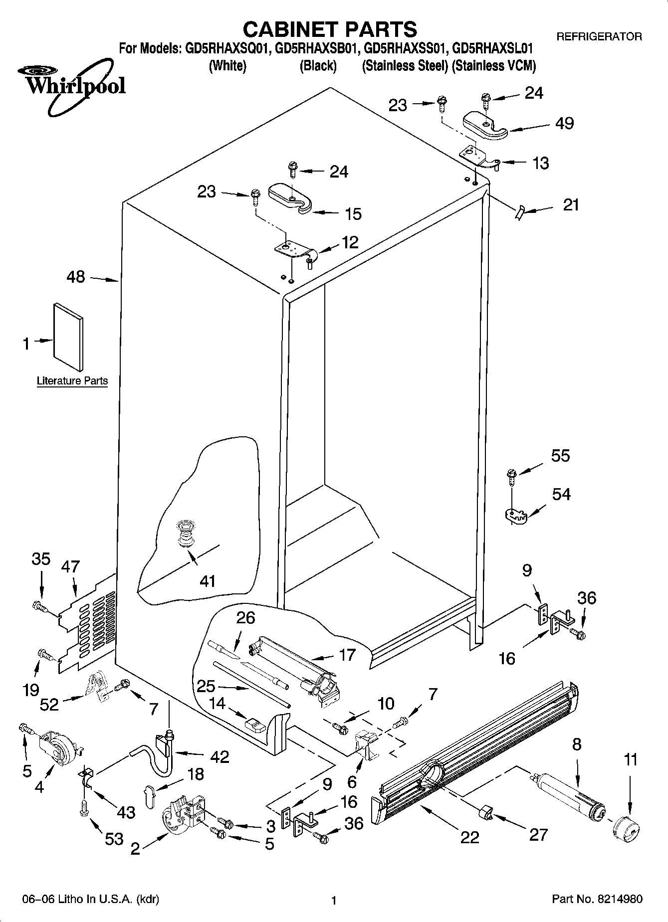 01 - CABINET PARTS