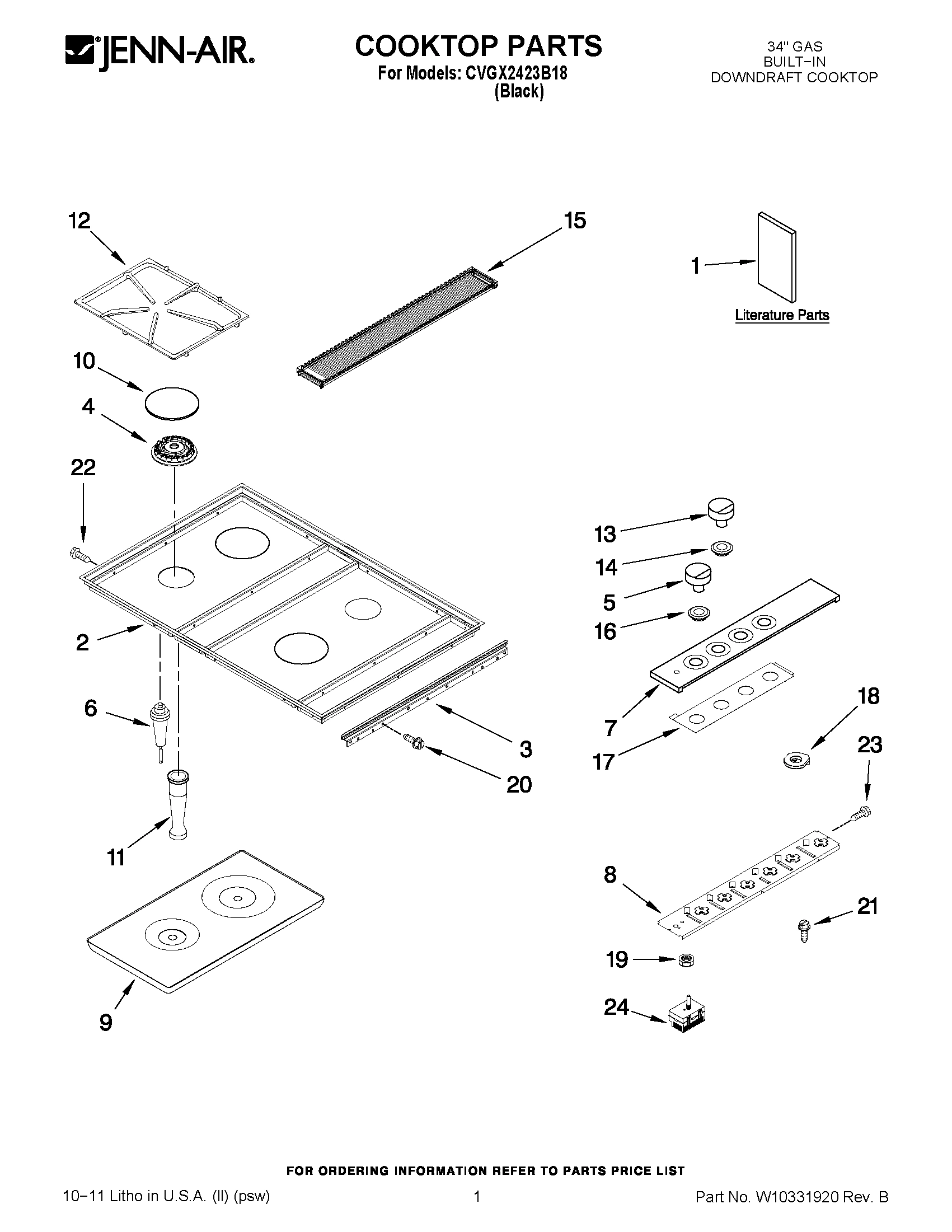 01 - COOKTOP PARTS