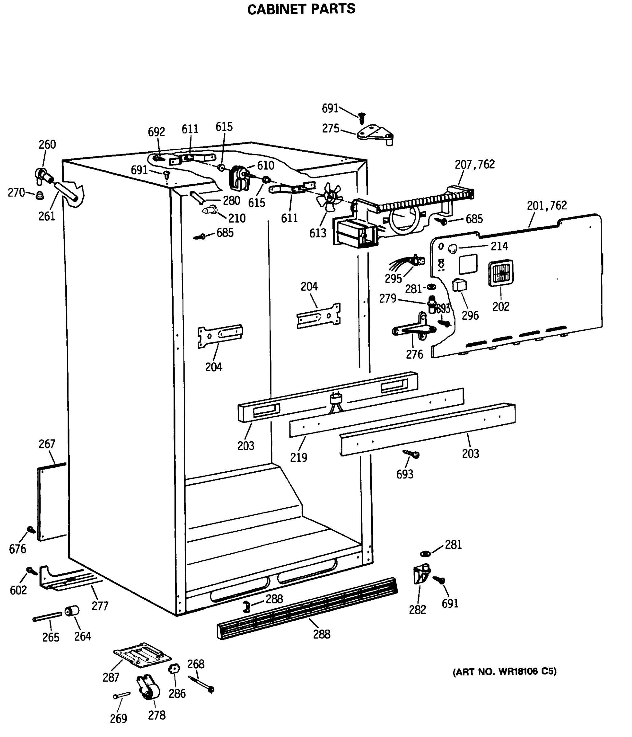 CABINET PARTS