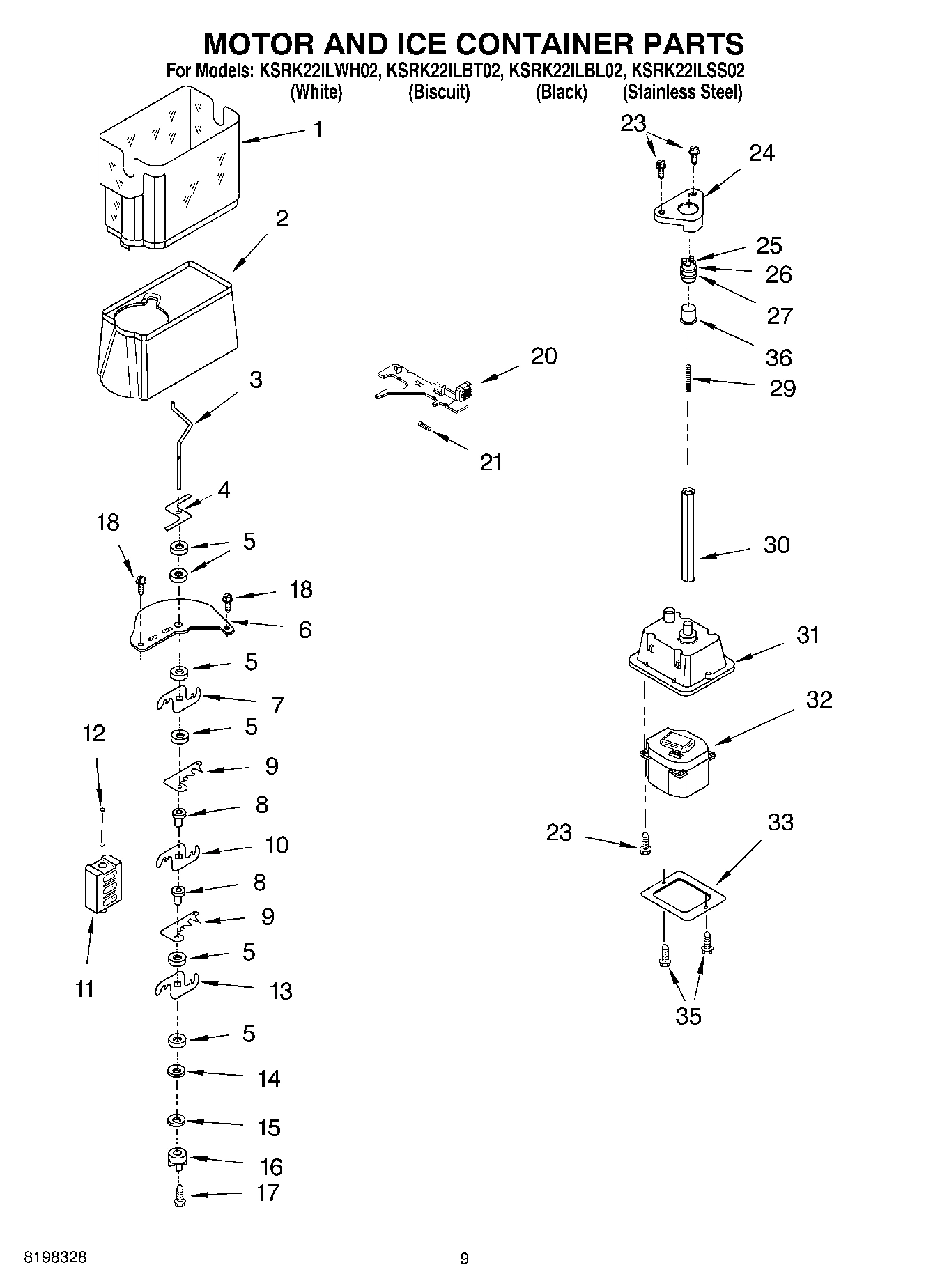 06 - MOTOR AND ICE CONTAINER