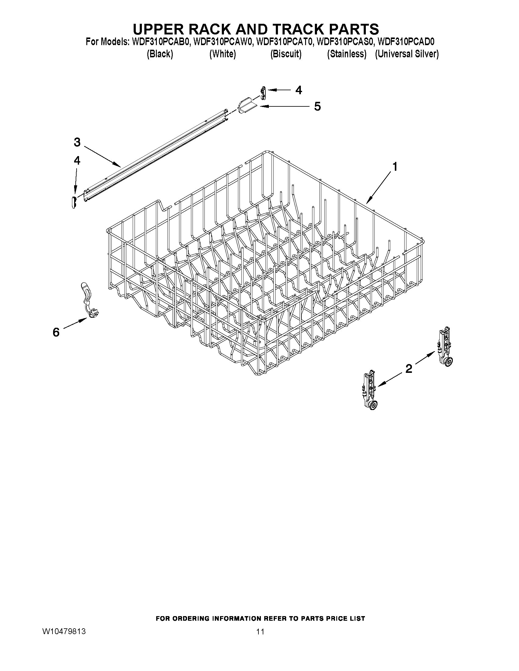09 - UPPER RACK AND TRACK PARTS